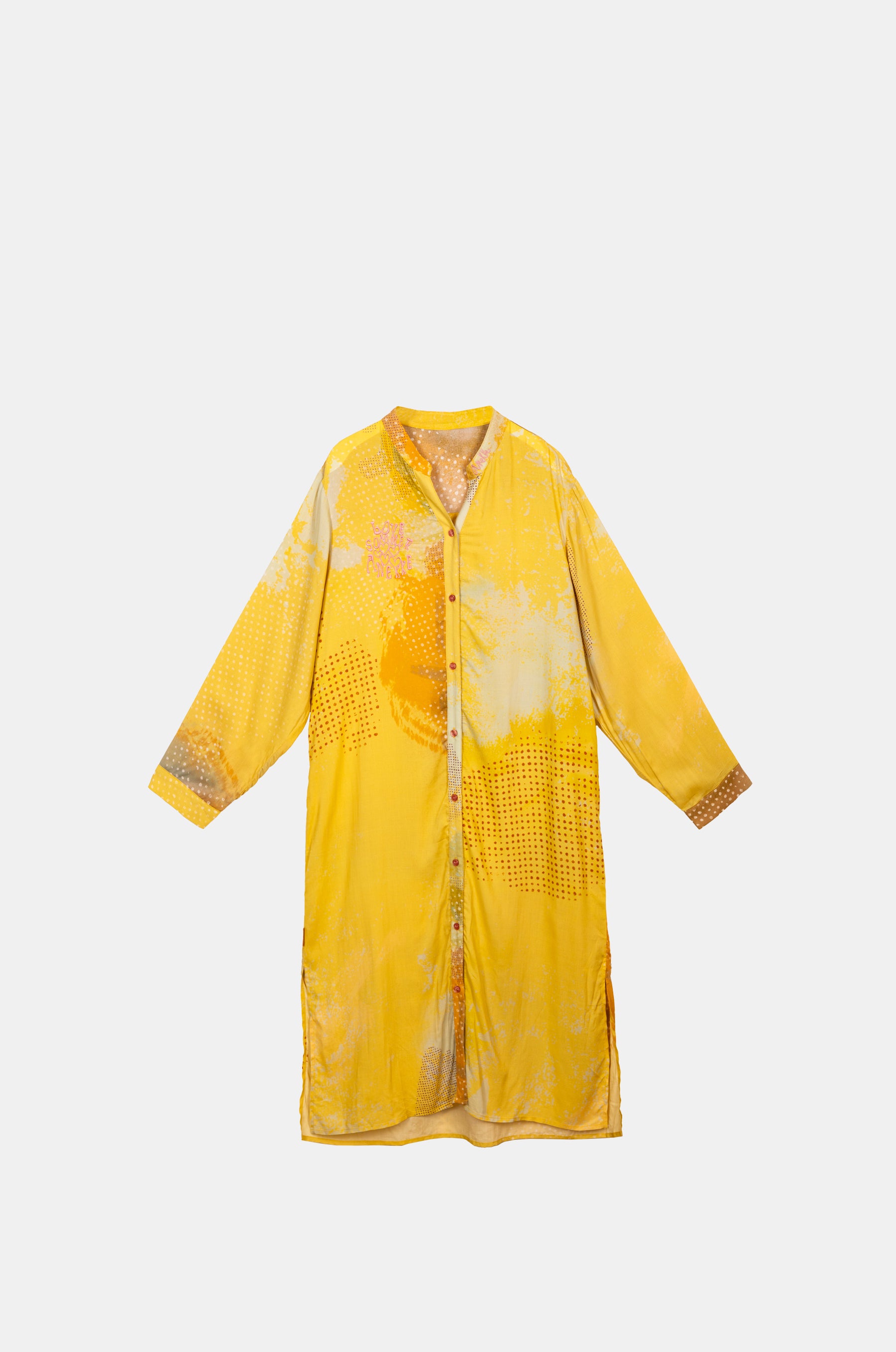 Abito camicia giallo