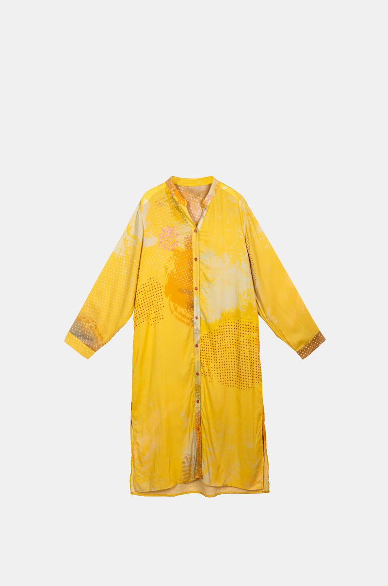 Abito camicia giallo