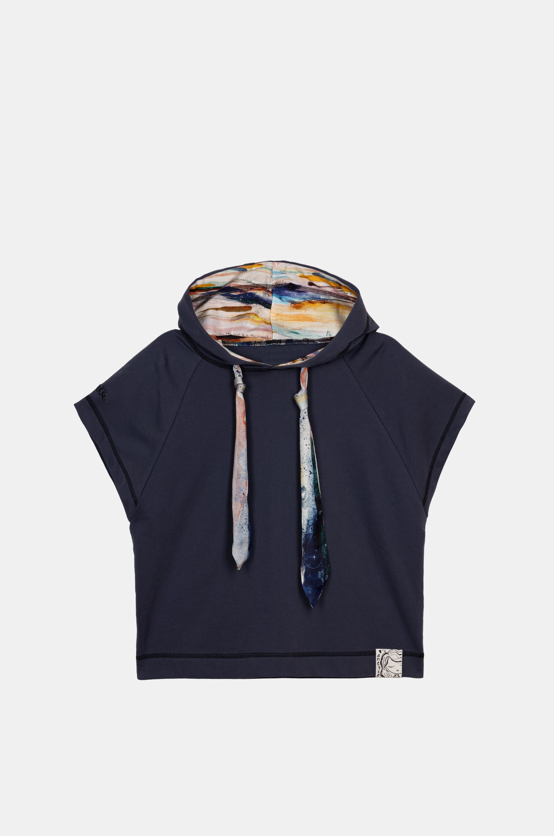 Felpa senza maniche blu navy Studio