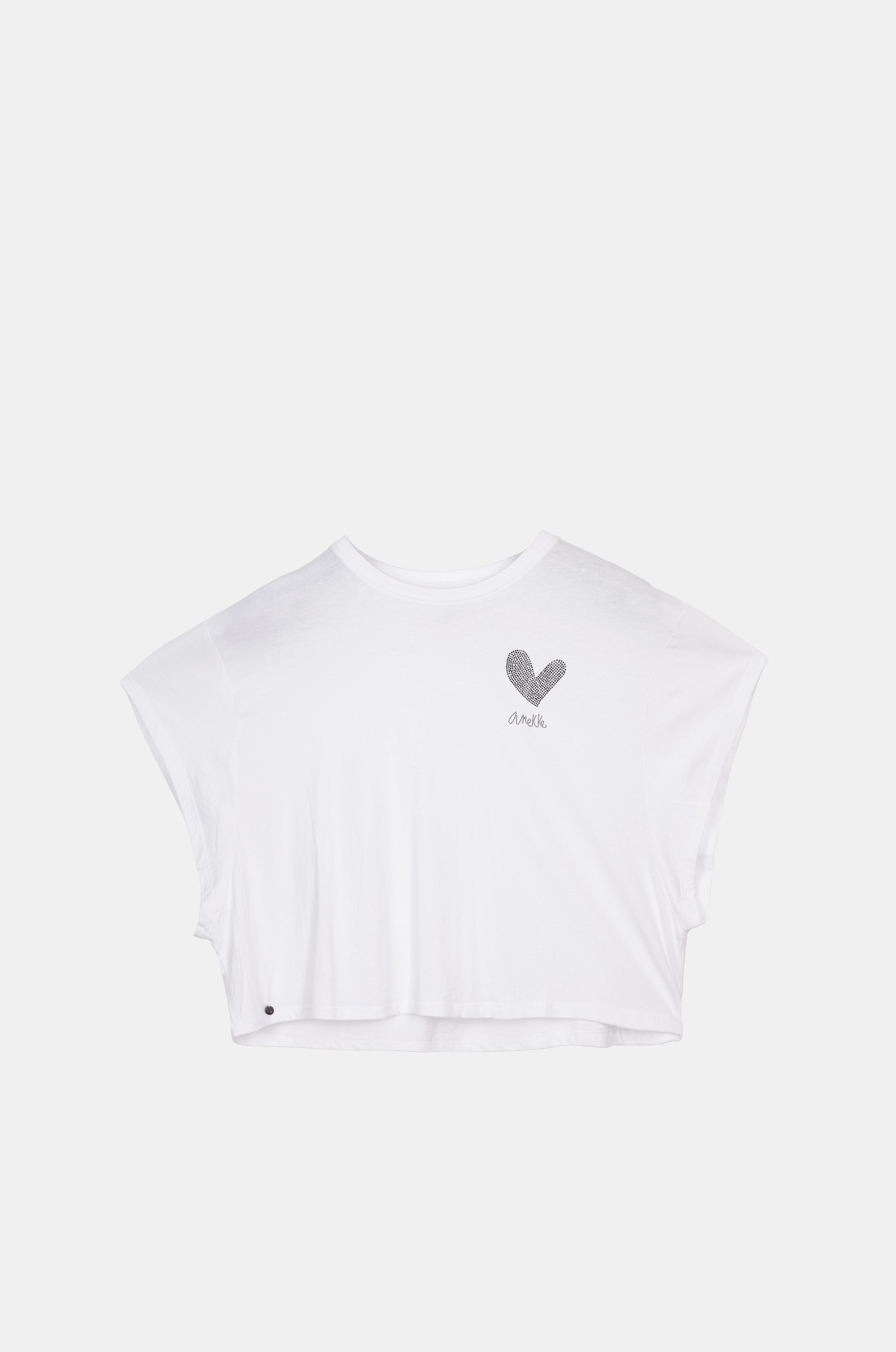 Top corto bianco Anekke