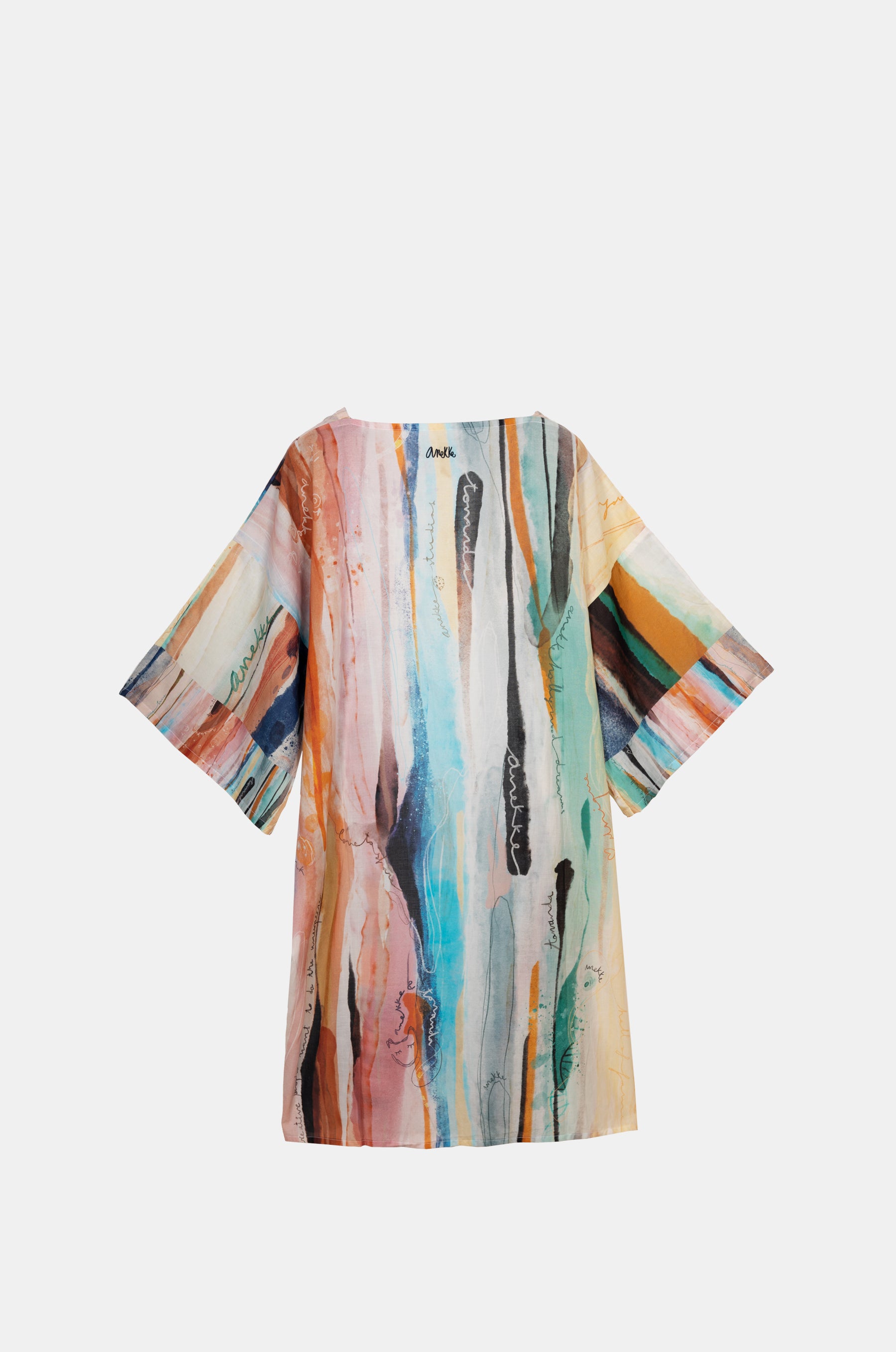 Kimono lungo stampato in studio