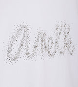 T-shirt bianca glitterata