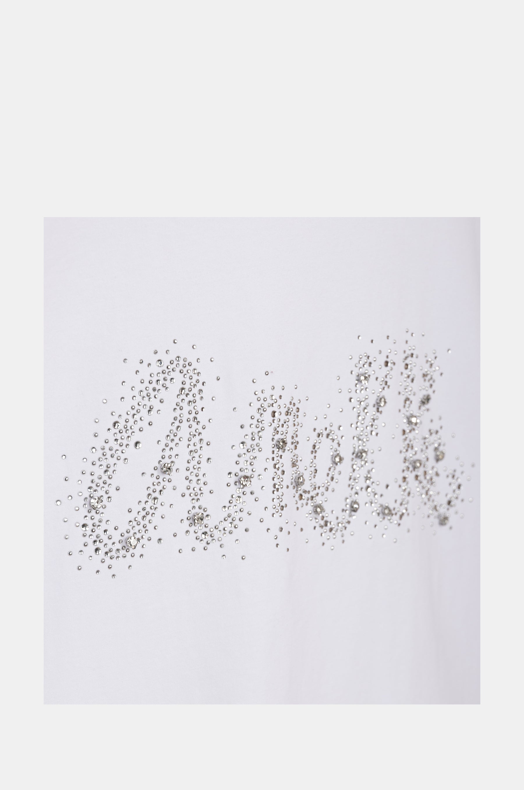 T-shirt bianca glitterata