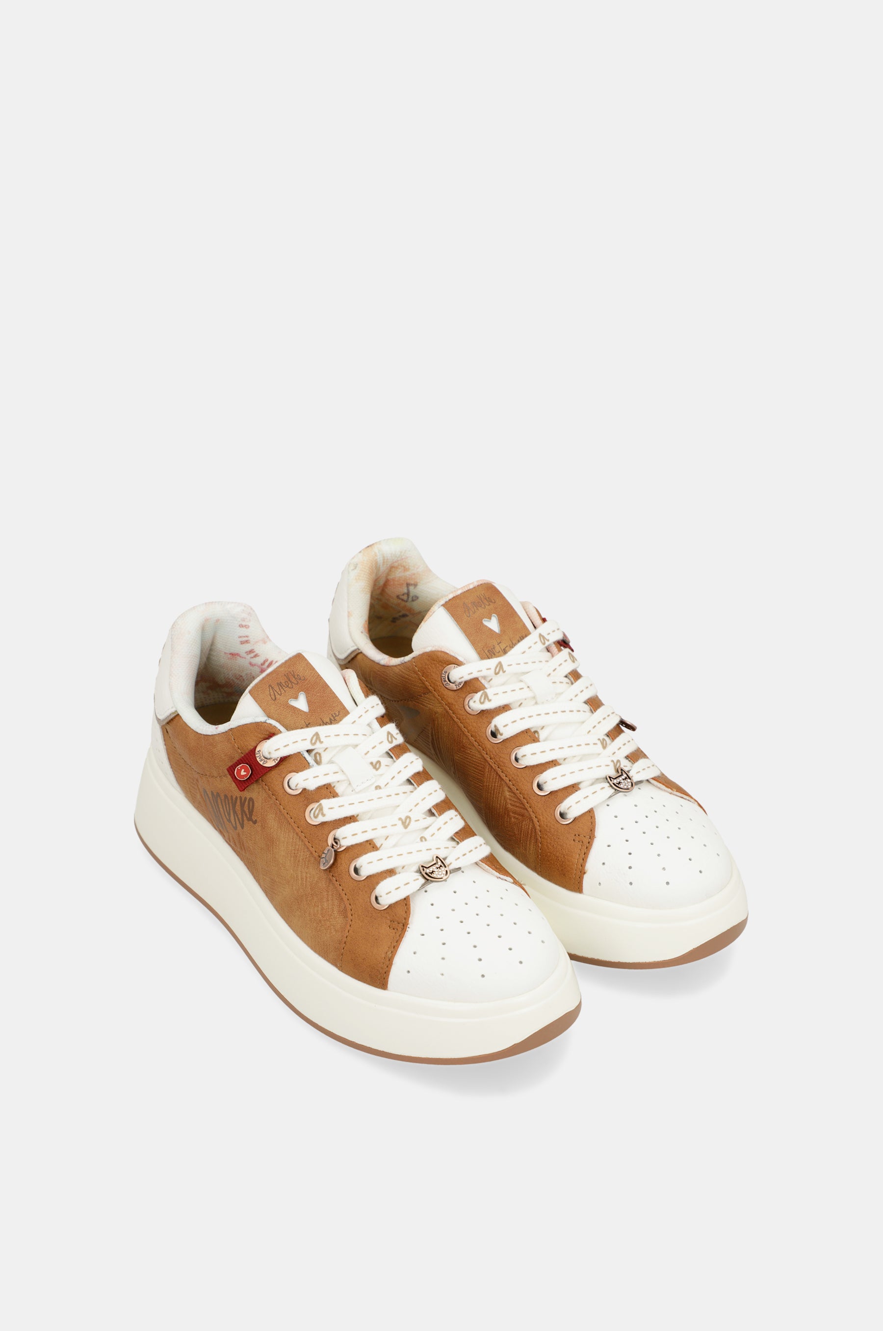 Sneakers marroni Peace &amp; Love