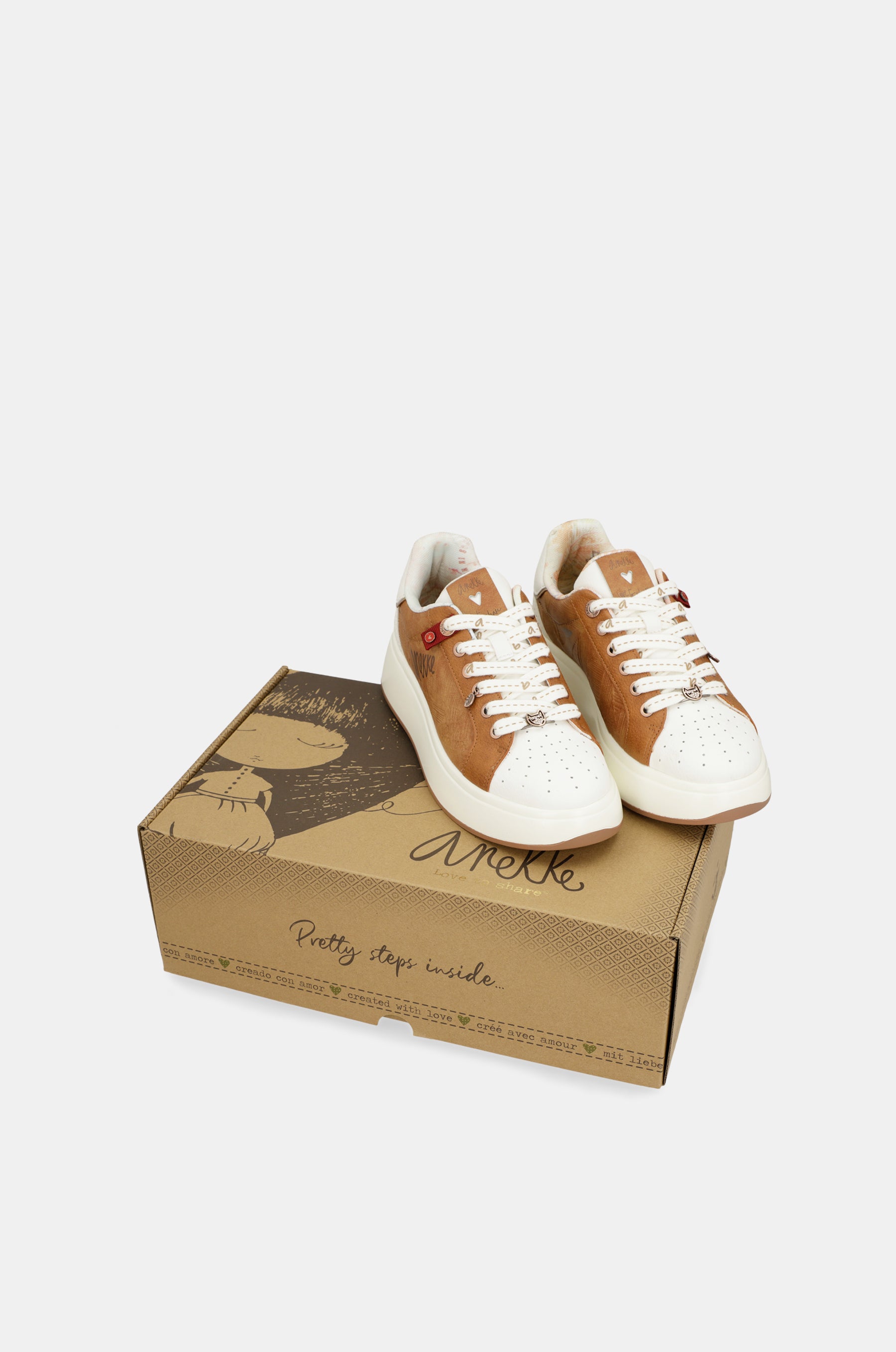 Sneakers marroni Peace &amp; Love
