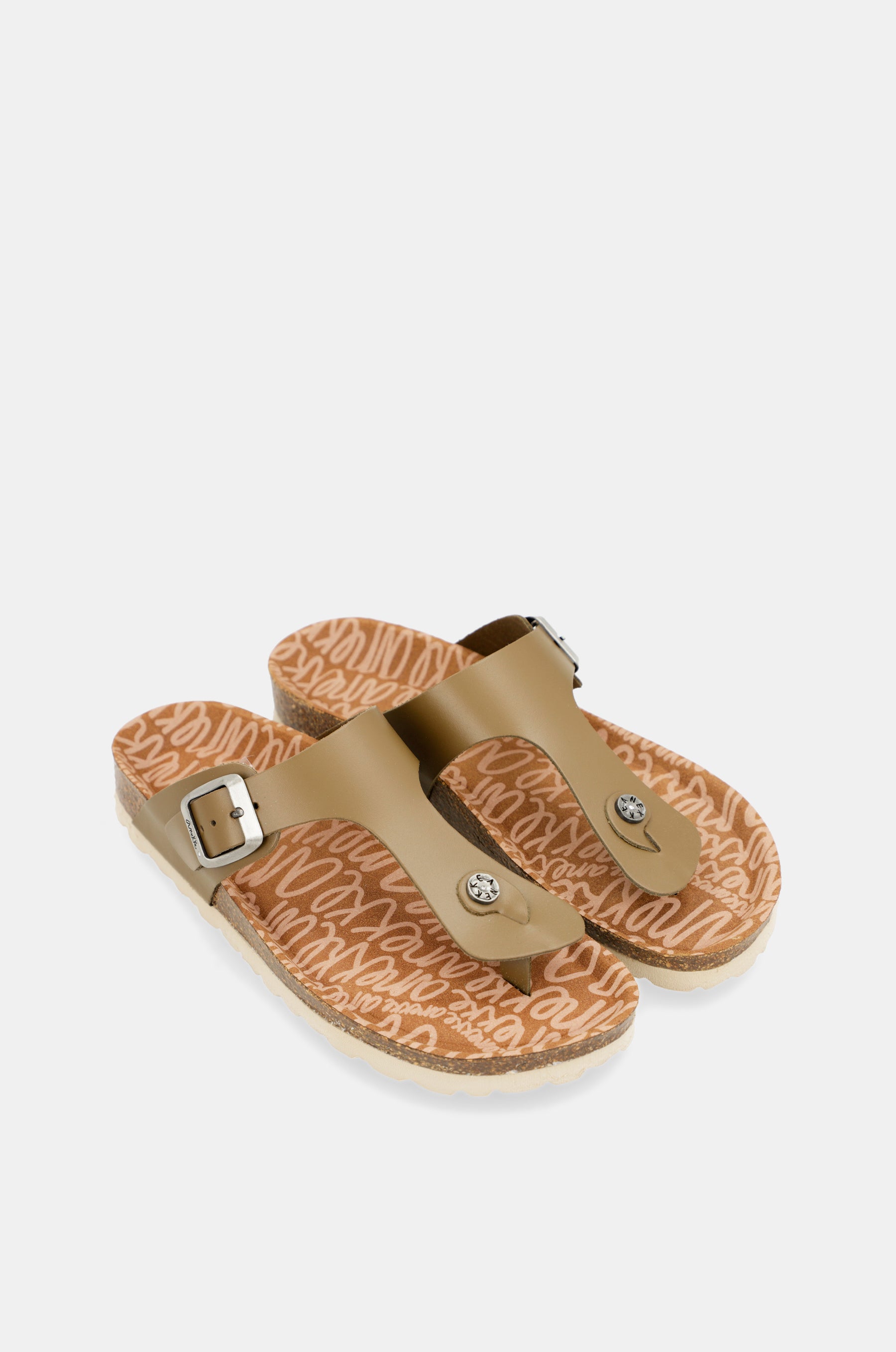 Sandali bio verdi da donna