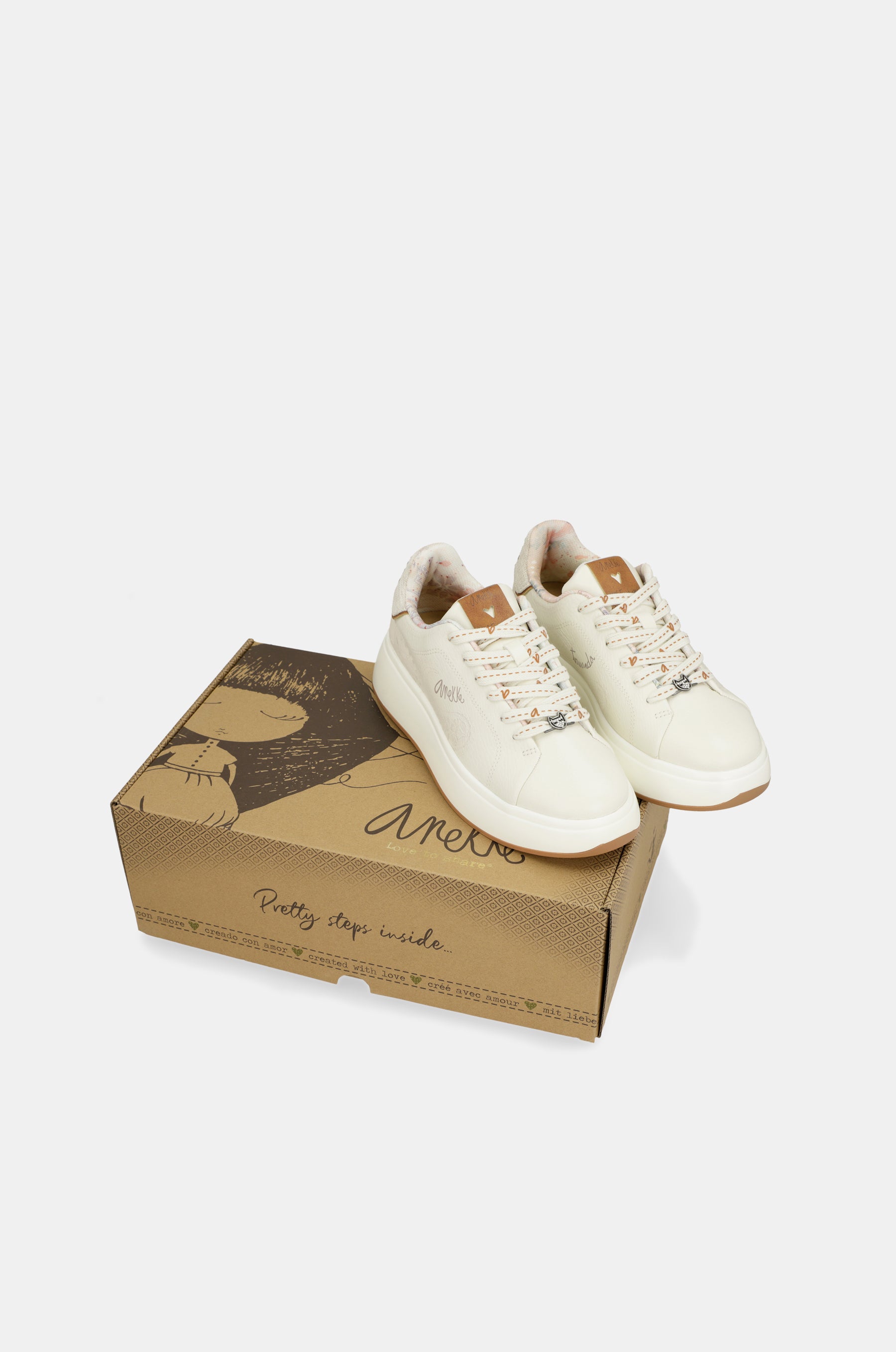 Sneakers bianche Peace &amp; Love