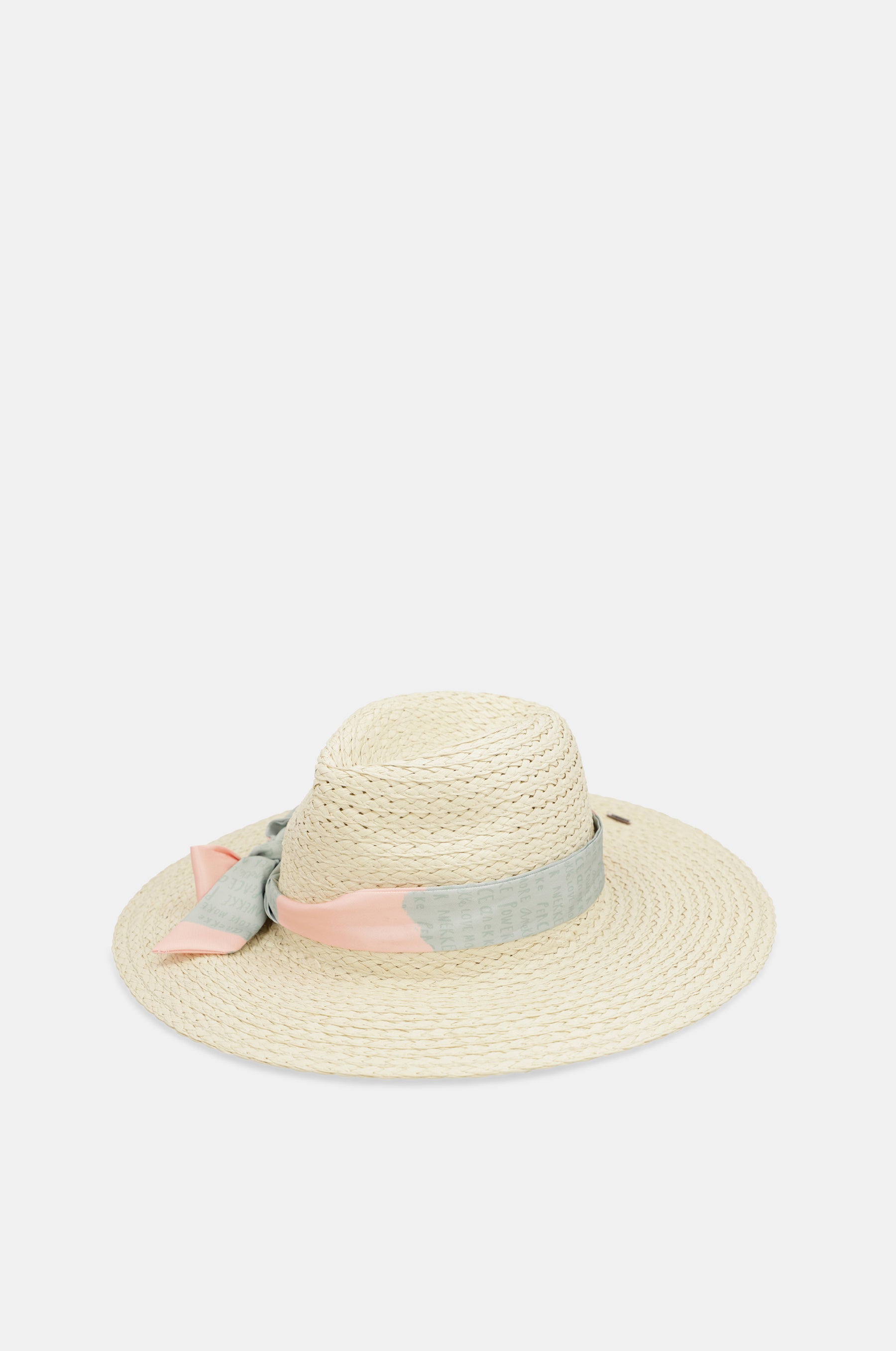 Cappello in rafia ecrù