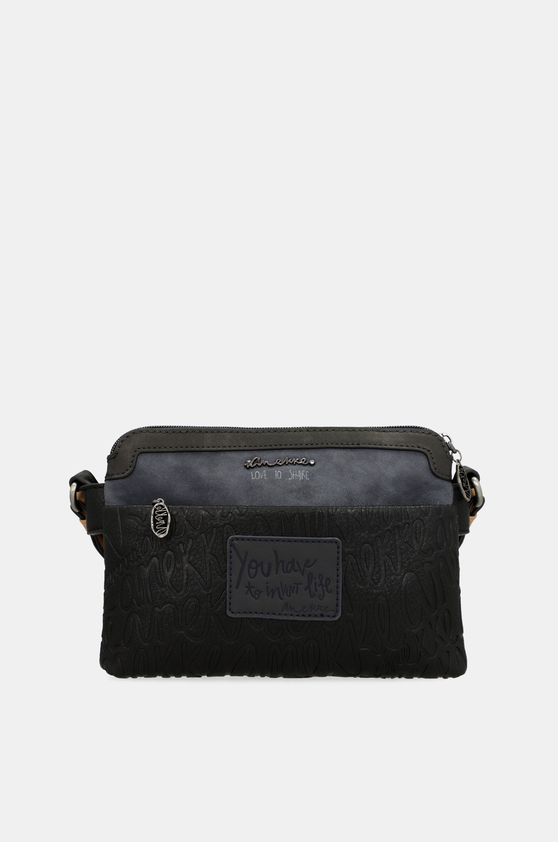 Borsa a tracolla Studio blu navy a 2 scomparti