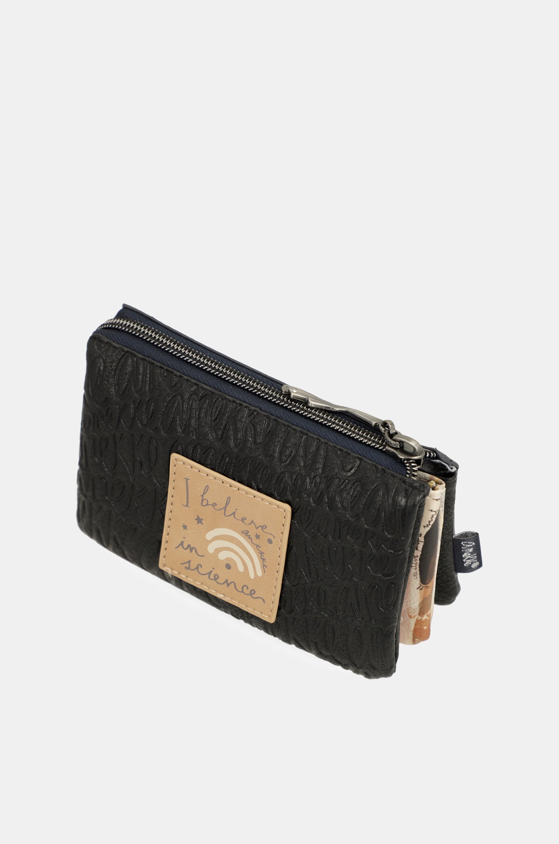 Portamonete triplo blu navy Studio