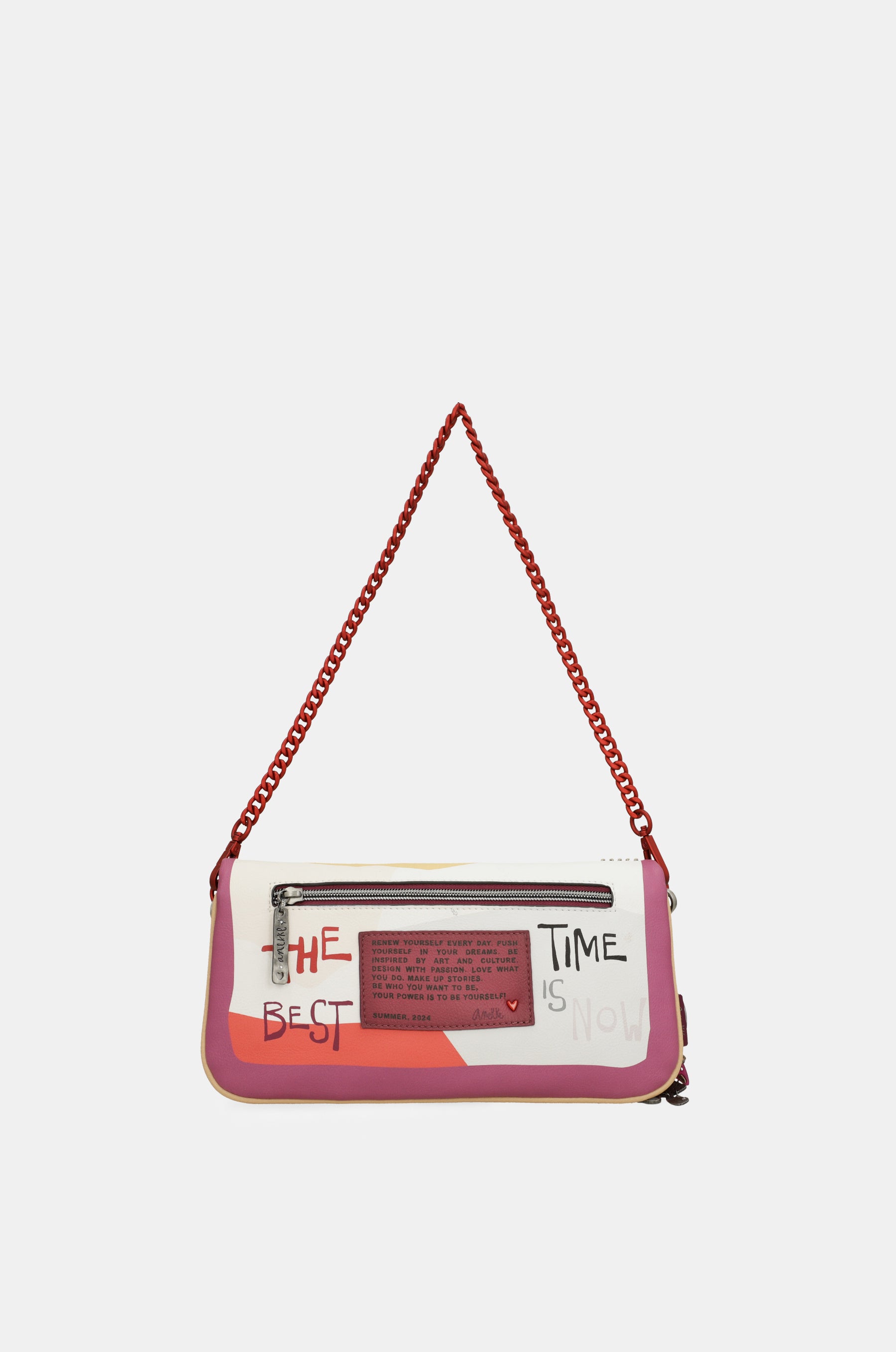 Borsa a tracolla Fashion con manico in metallo