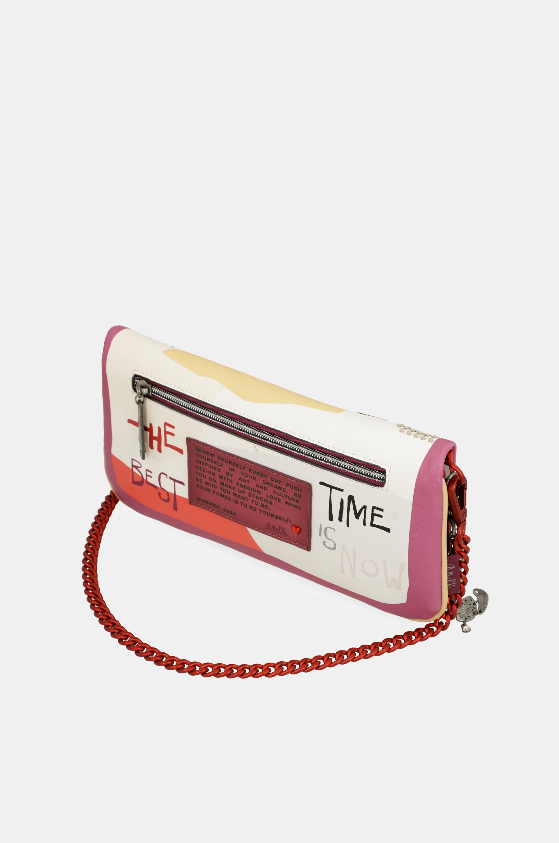 Borsa a tracolla Fashion con manico in metallo