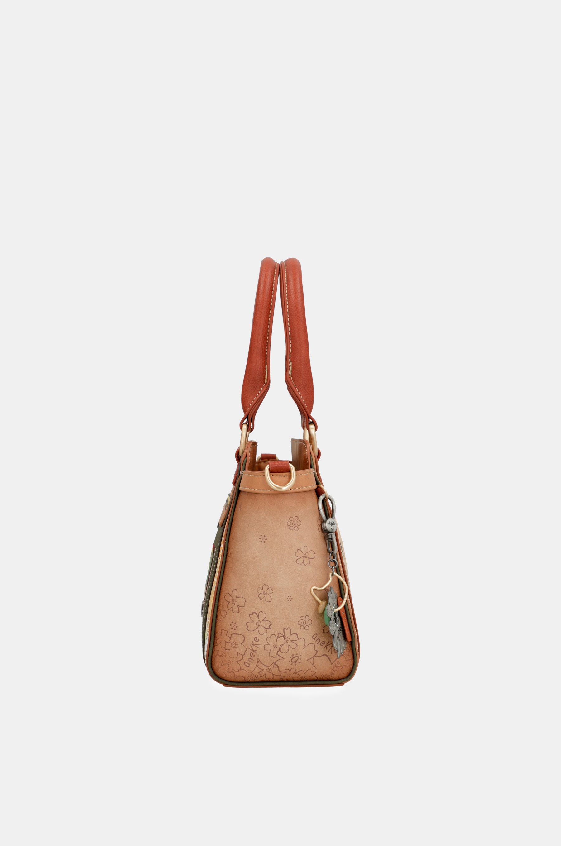 Borsa bowling cammello Peace &amp; Love