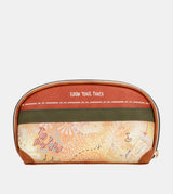 Borsa da viaggio RFID Peace &amp; Love cammello