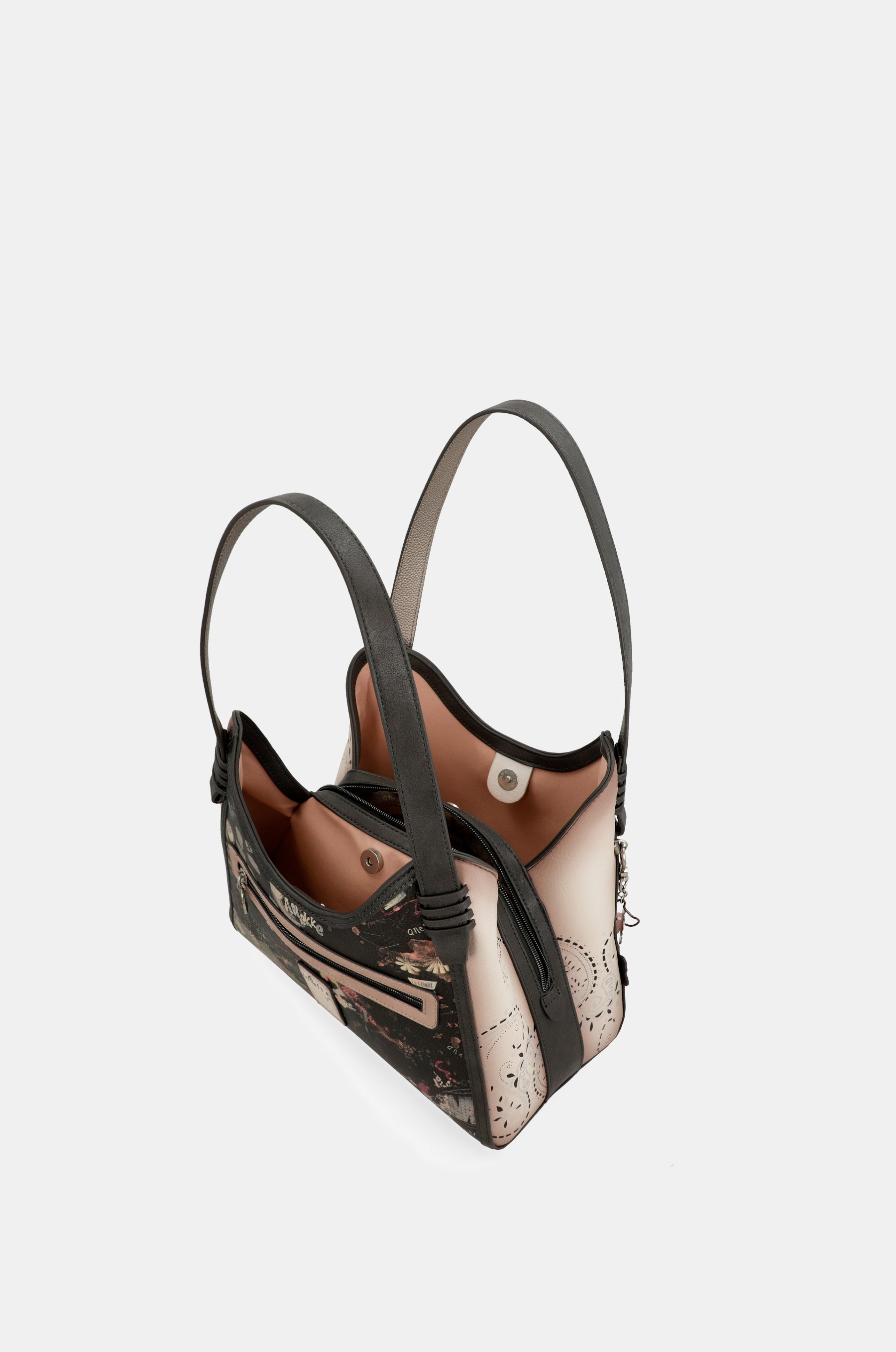 Borsa a tracolla rosa Peace &amp; Love