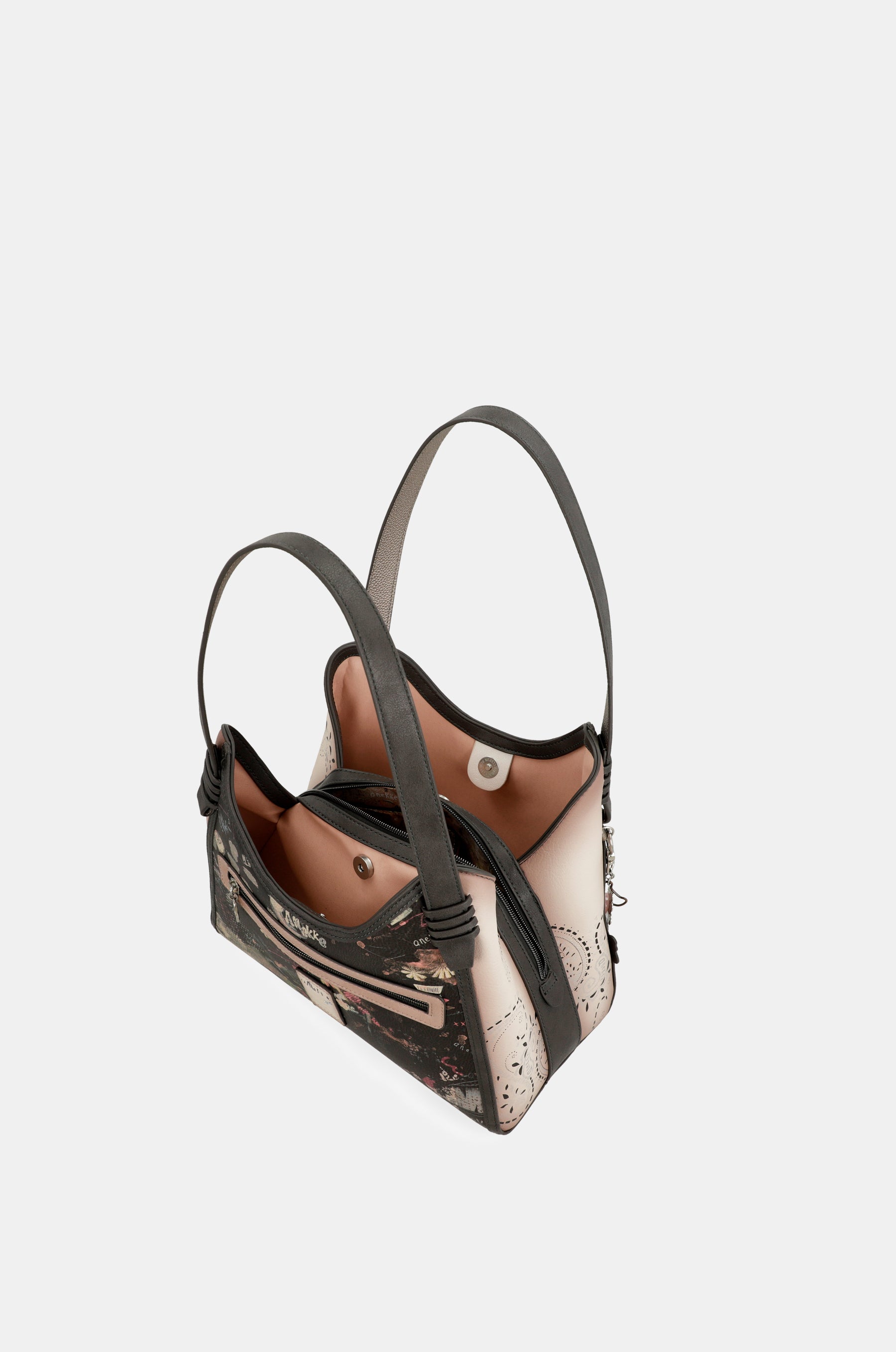 Borsa a tracolla rosa Peace &amp; Love