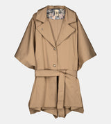 Trench in stile mantella beige