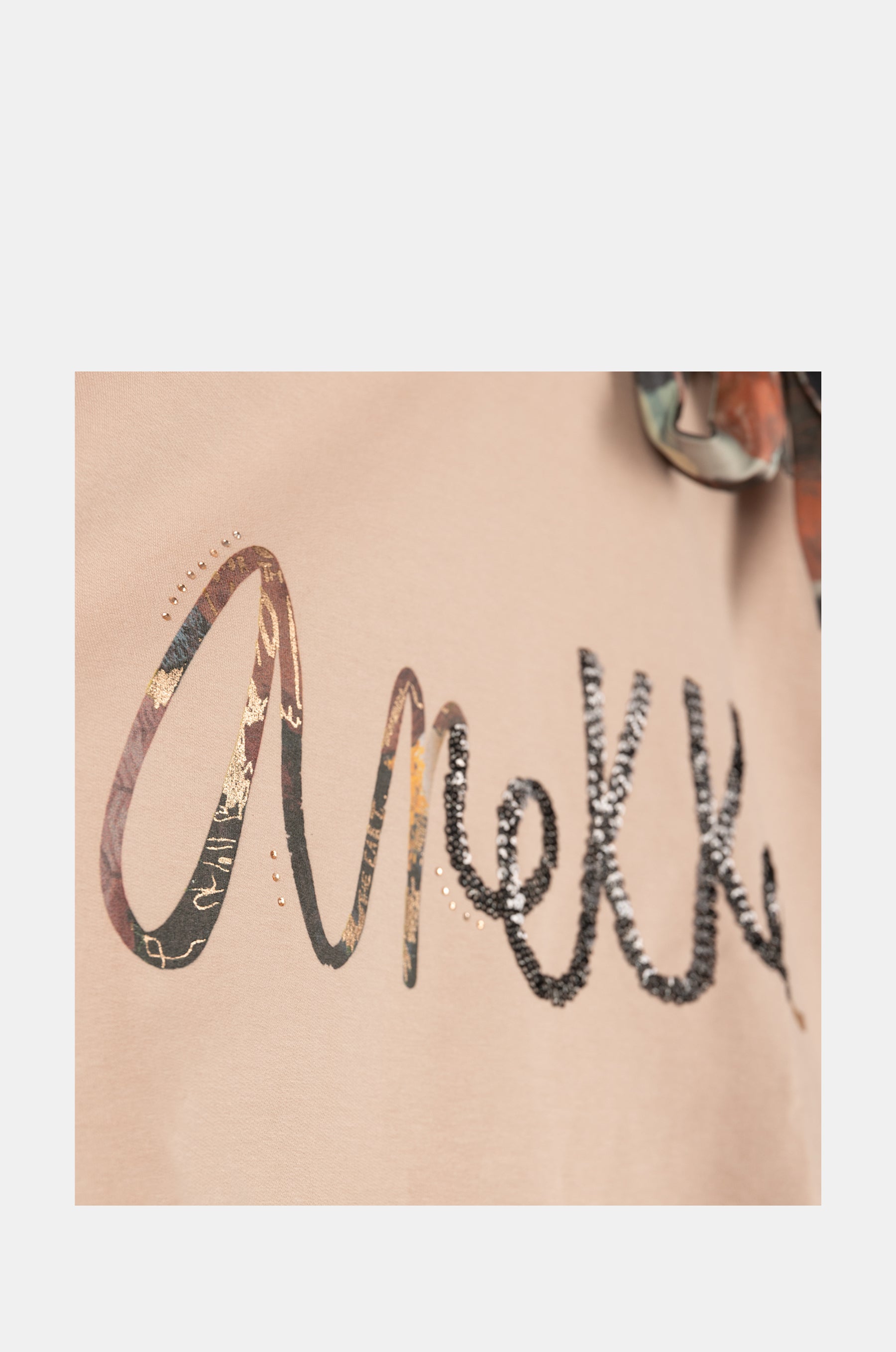Felpa beige cut out