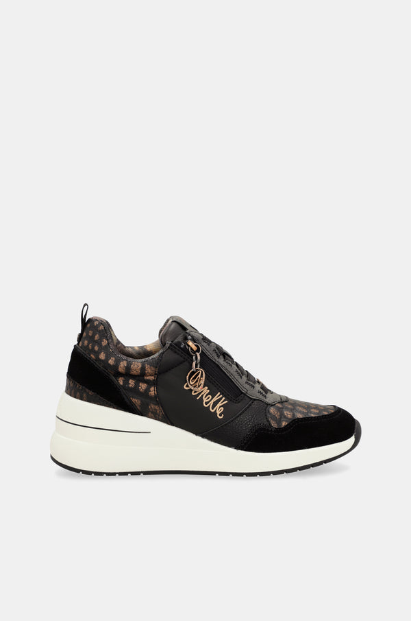 Sneakers con zeppa nere Dreams
