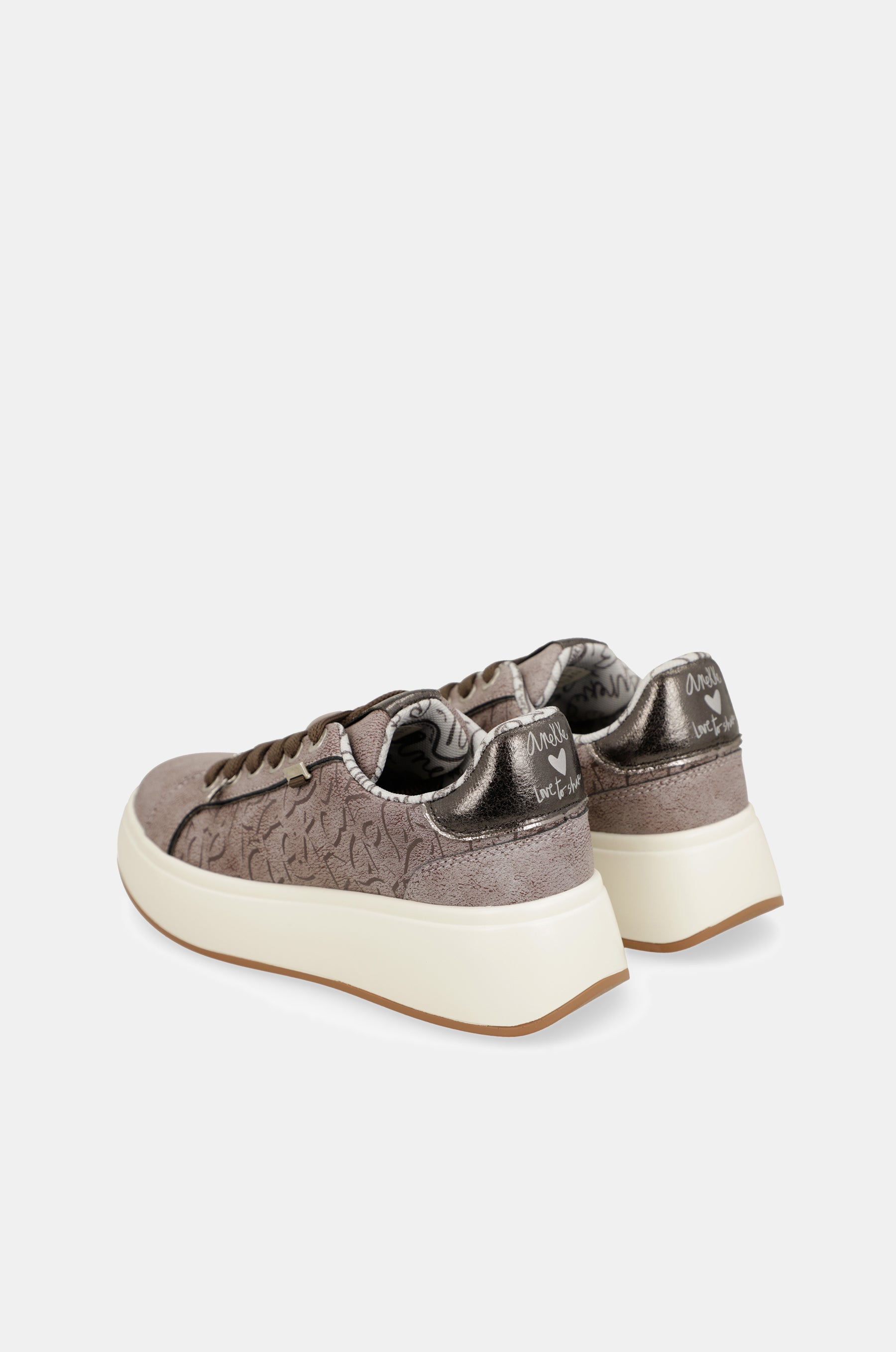 Sneakers casual color ecrù