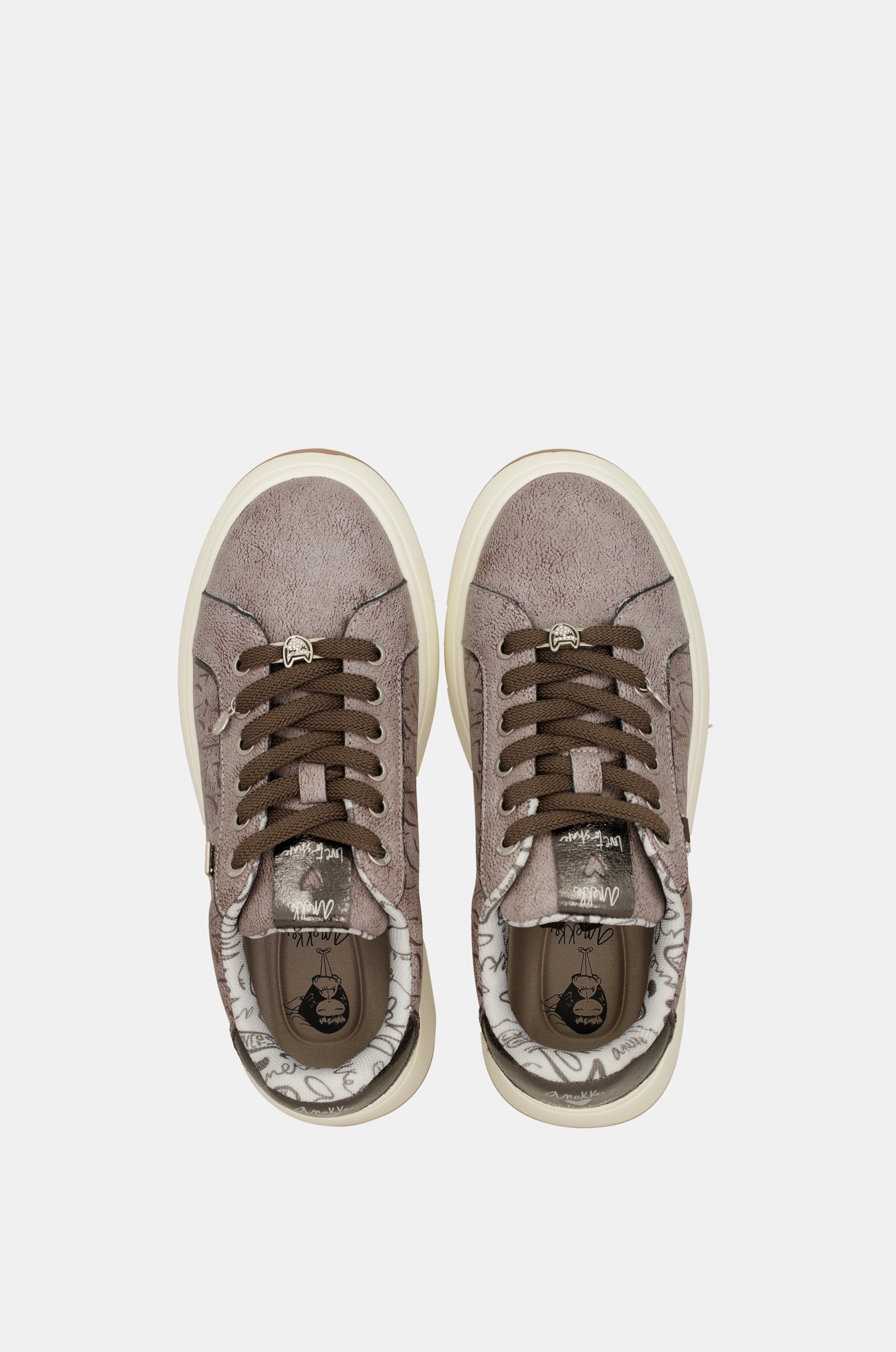 Sneakers casual color ecrù