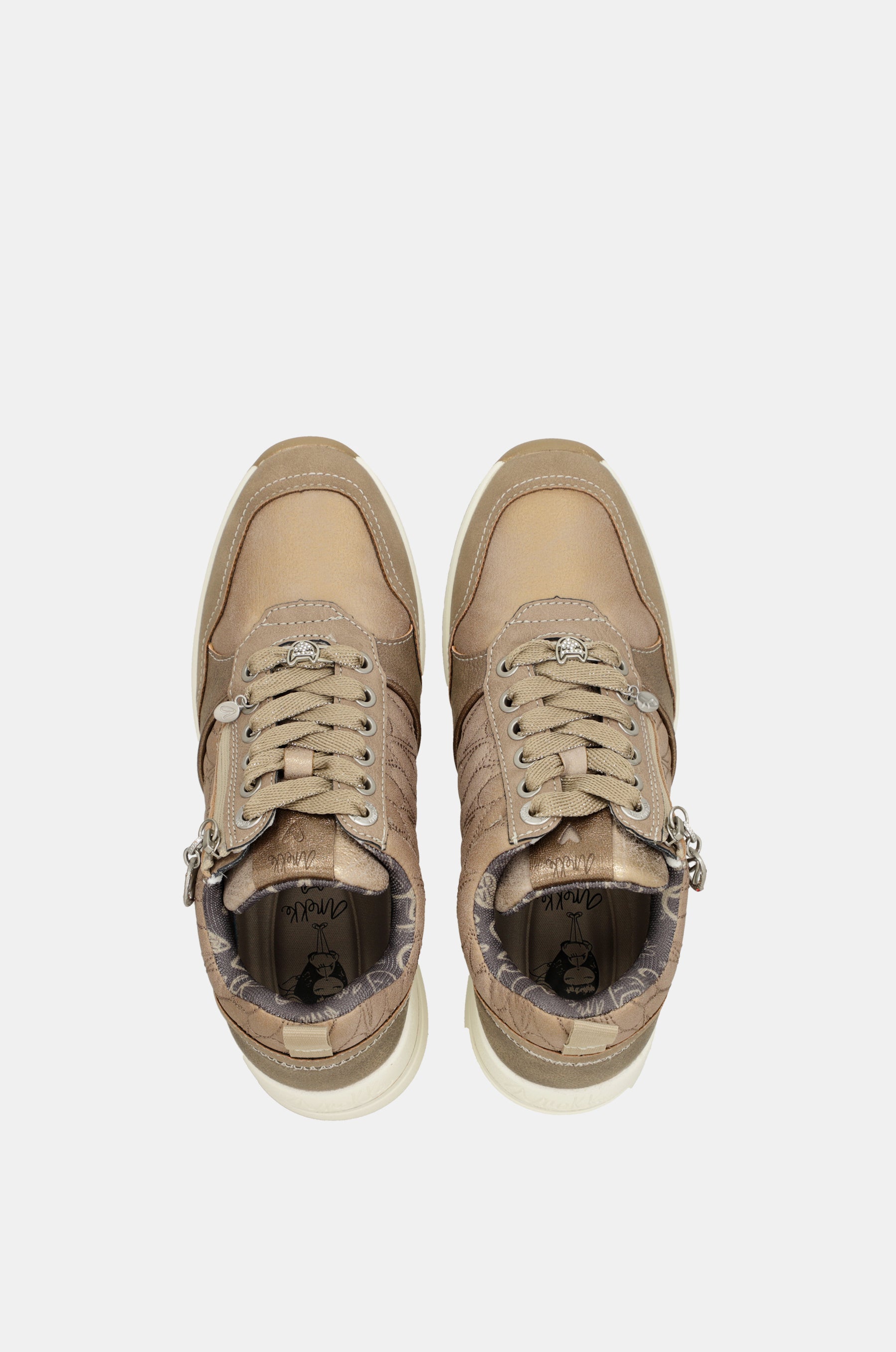 Sneakers con zeppa marrone Dreams