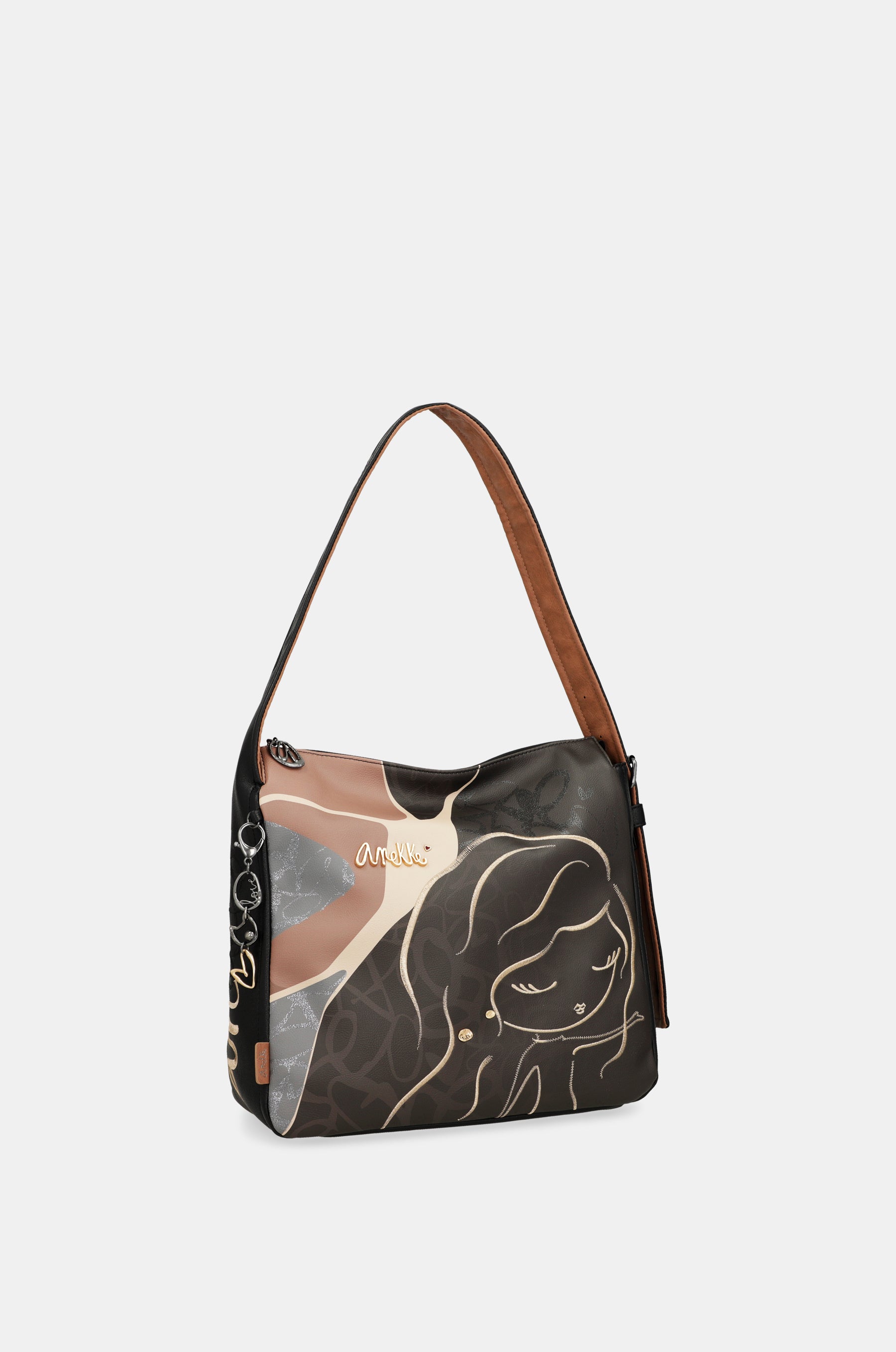 Borsa a tracolla con manico corto Heartbeat