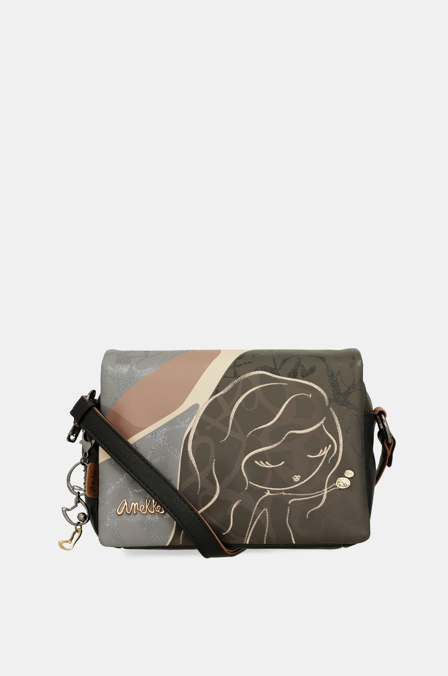 Borsa a tracolla Heartbeat con patta