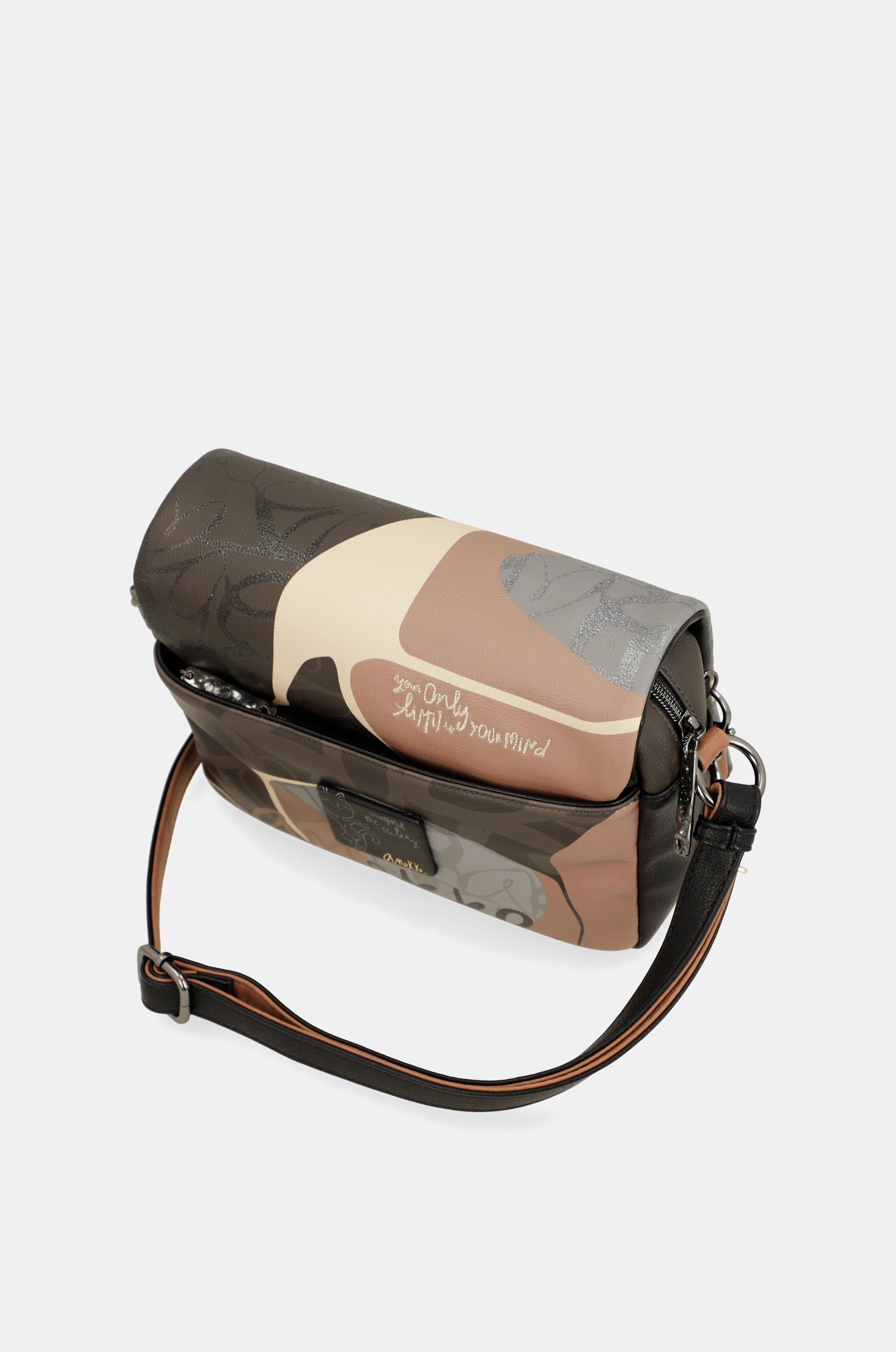 Borsa a tracolla Heartbeat con patta