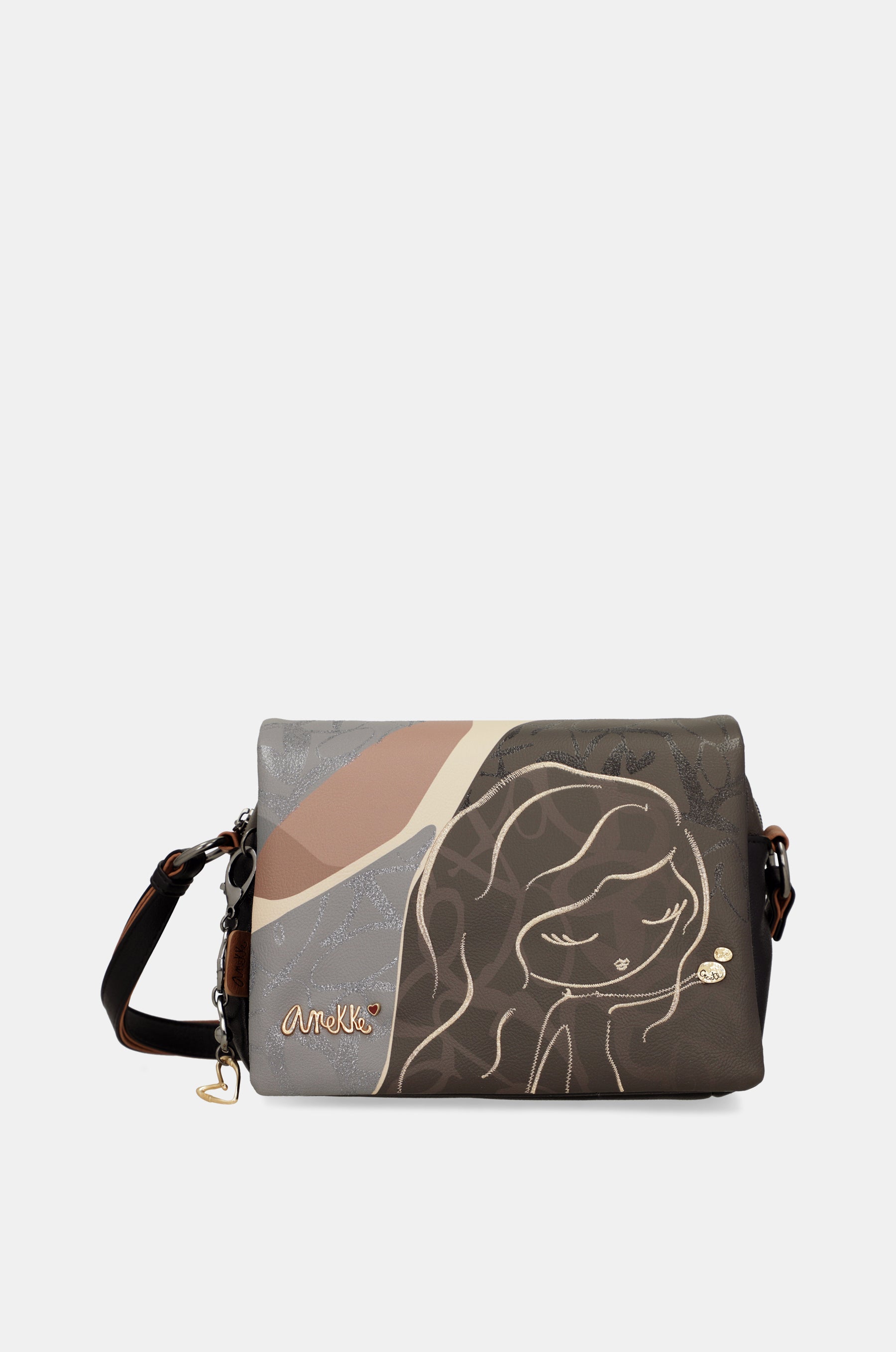 Borsa a tracolla Heartbeat con patta