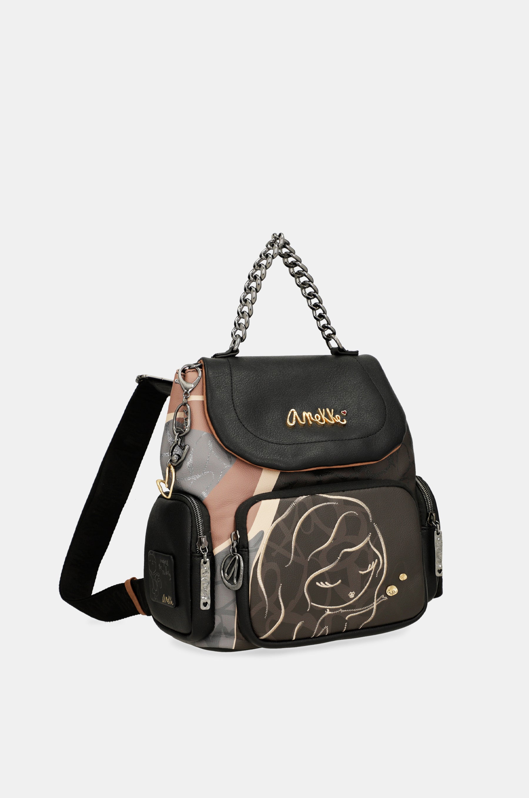 Zaino con patta Heartbeat