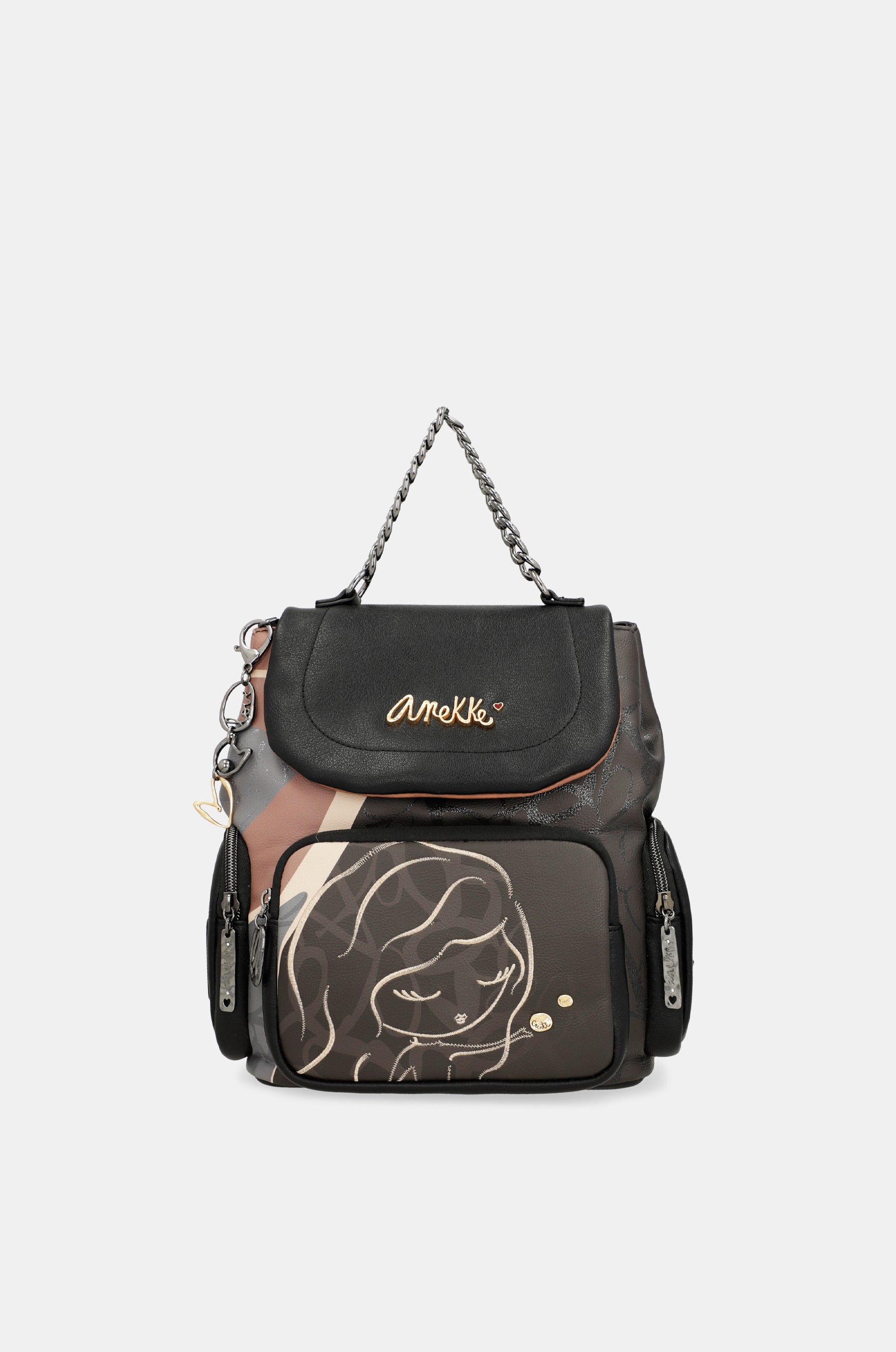 Zaino con patta Heartbeat
