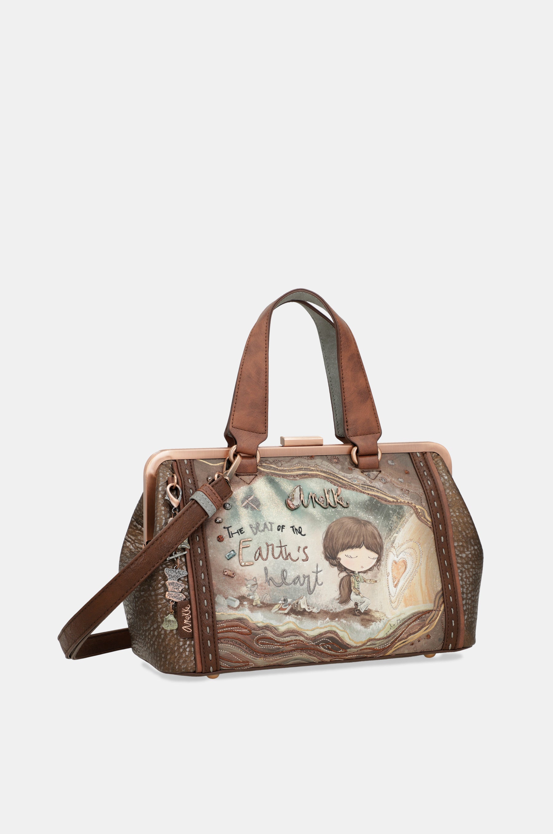 Borsa con chiusura a bacio Core