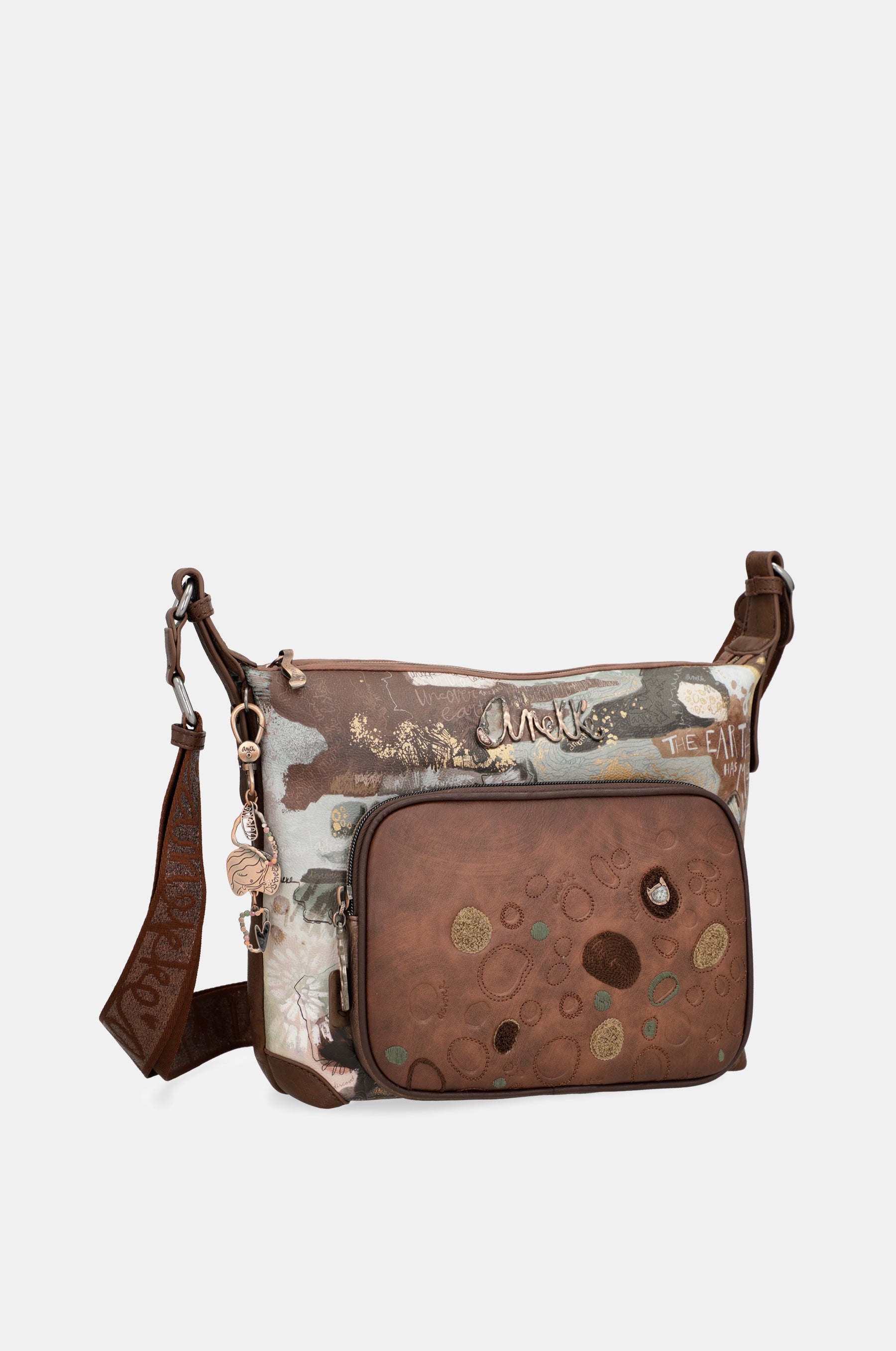 Borsa a tracolla grande Outer con tasche