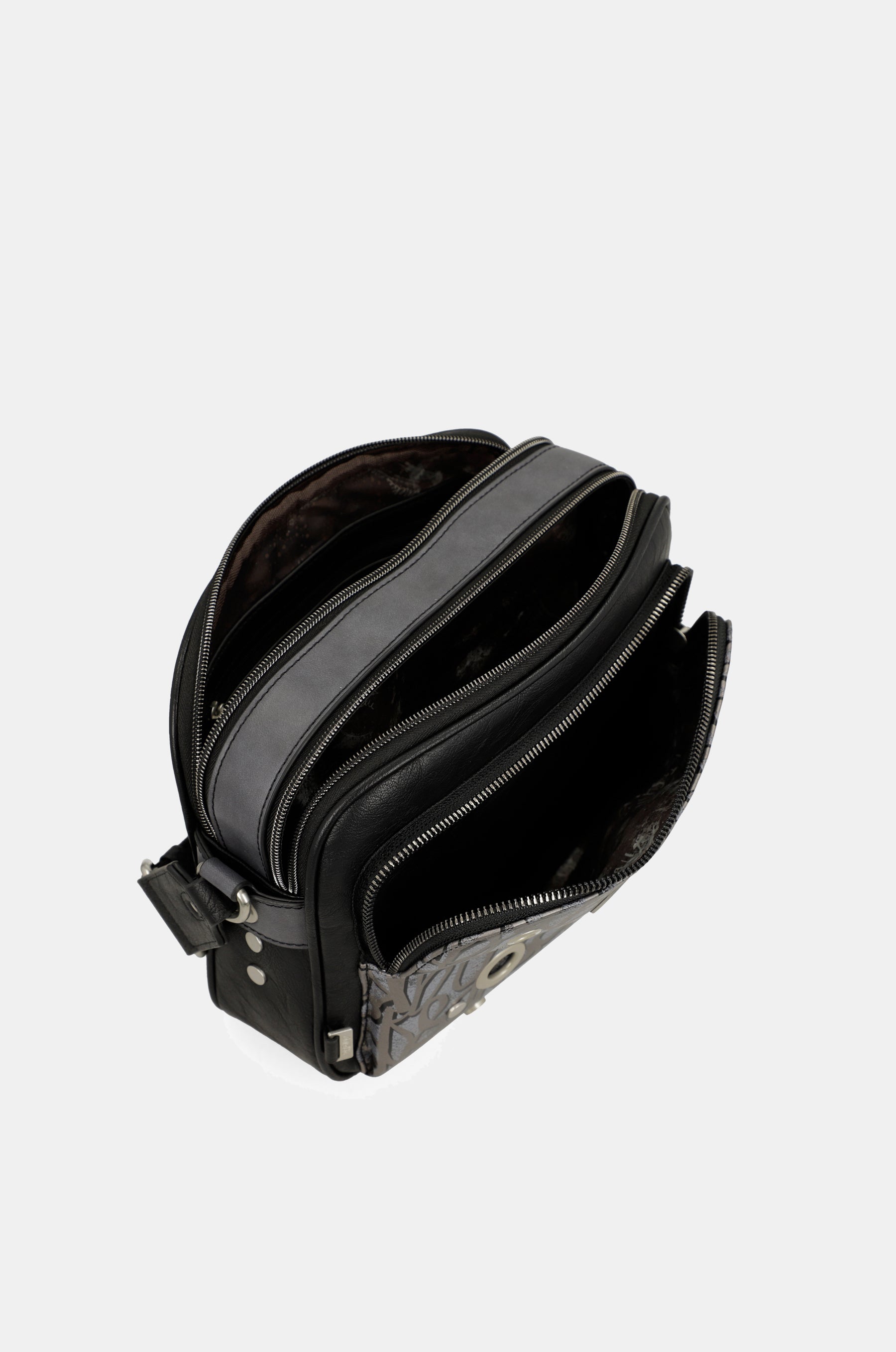 Borsa a tracolla media Crust con tasche