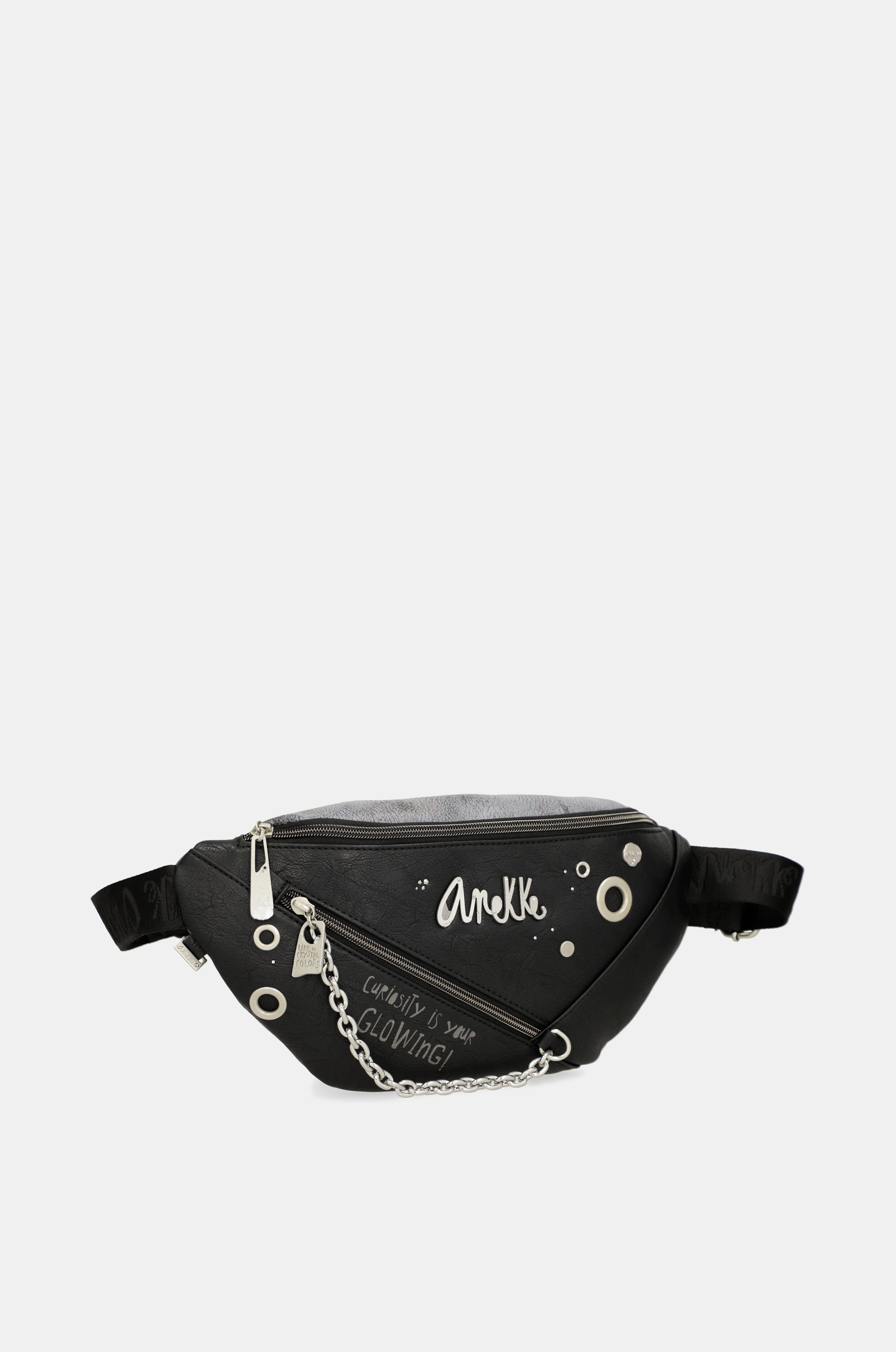 Marsupio nero Crust