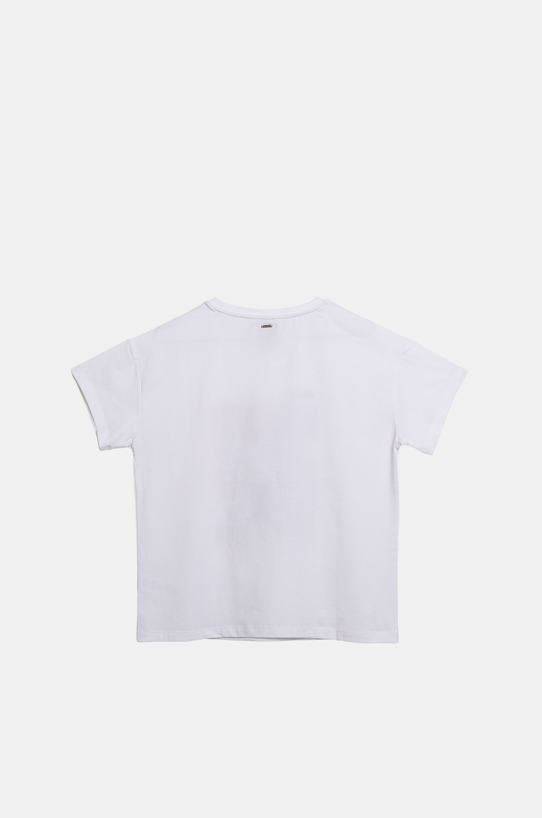 T-shirt bianca a maniche corte Alma