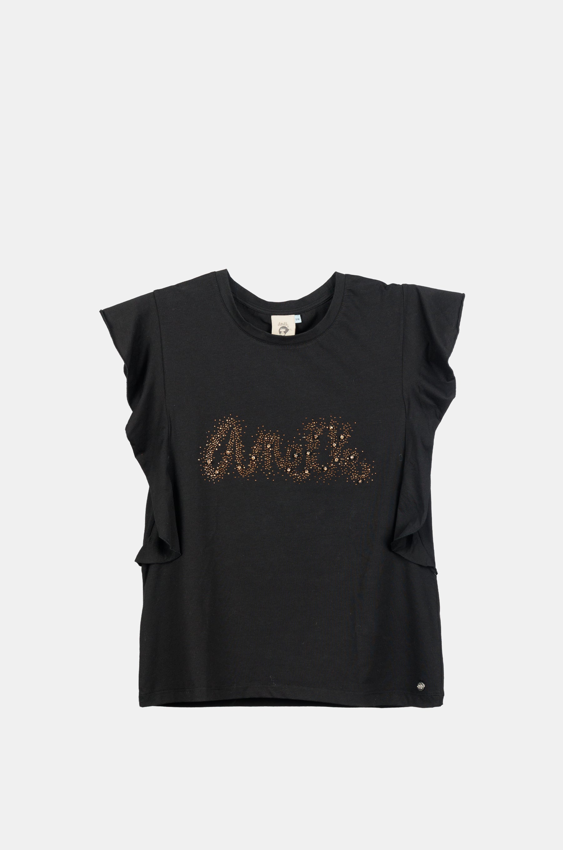 T-shirt brillante a maniche corte Anekke