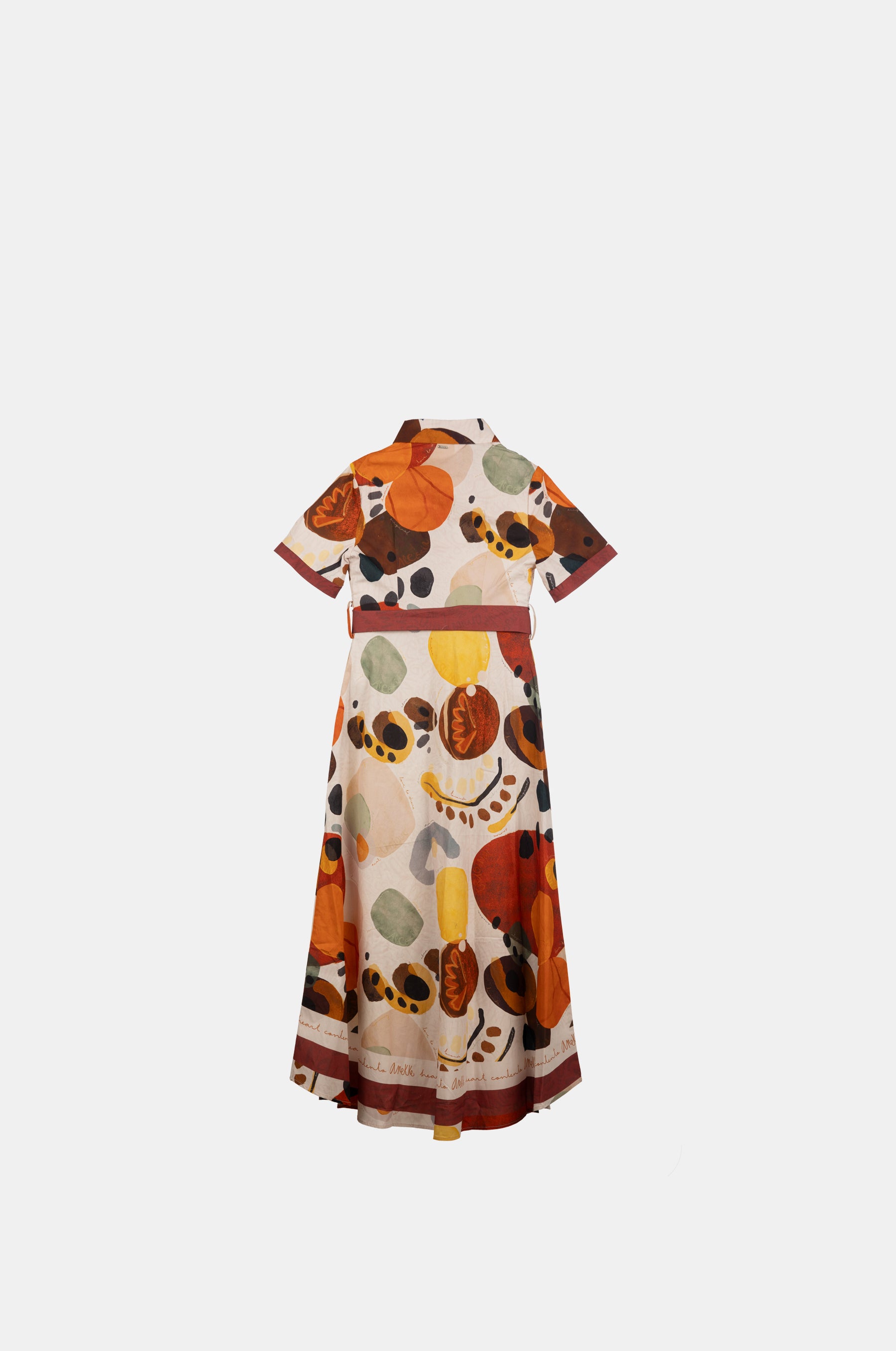 Vestito lungo a maniche corte Alma