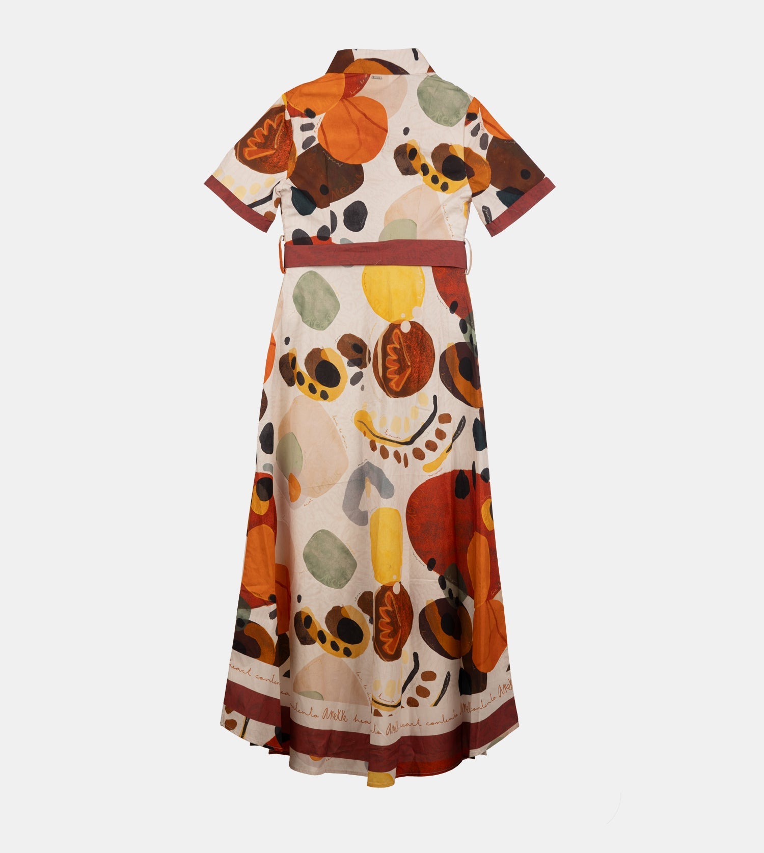 Vestito lungo a maniche corte Alma