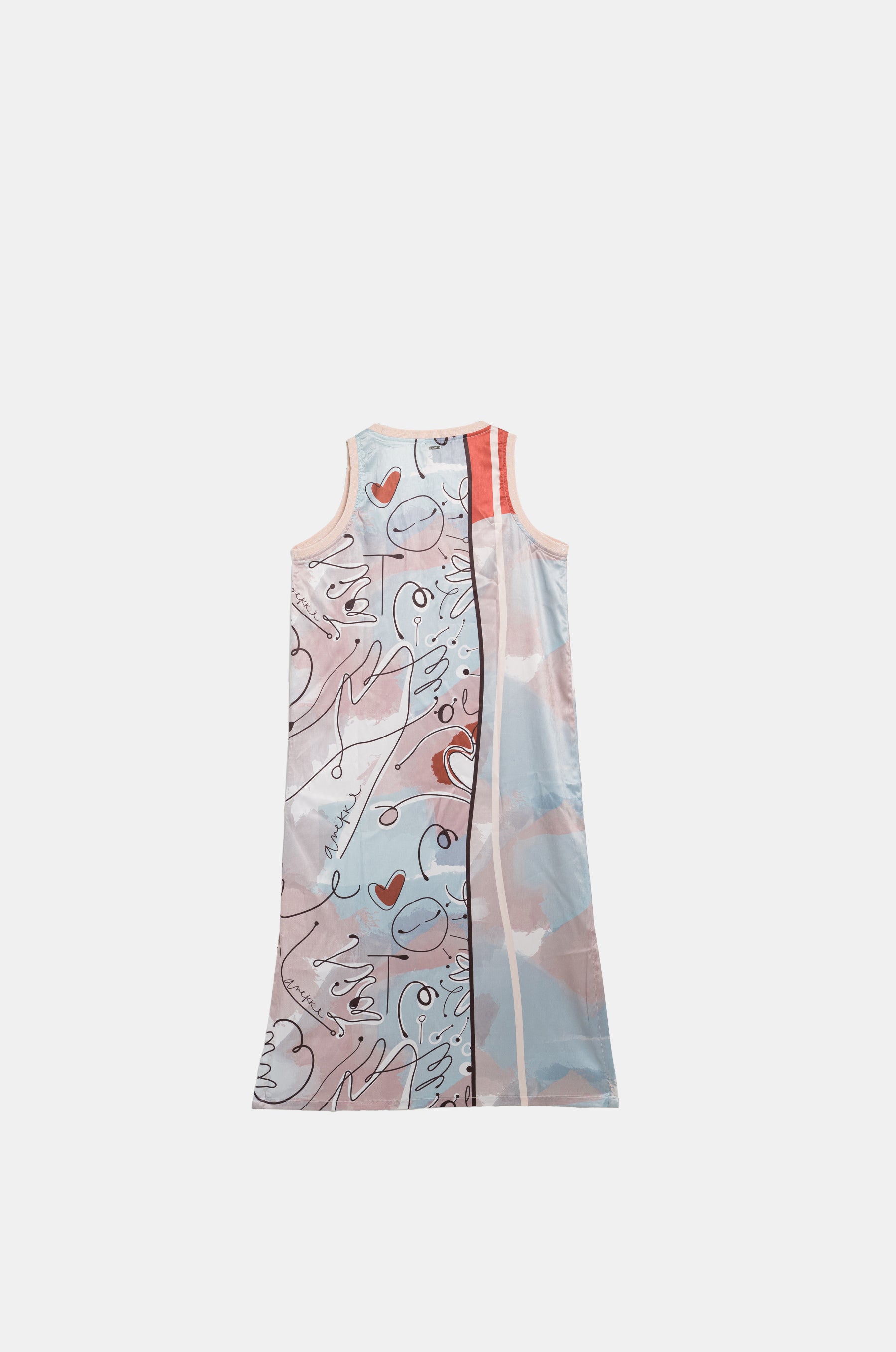 Vestito lungo senza maniche Alma