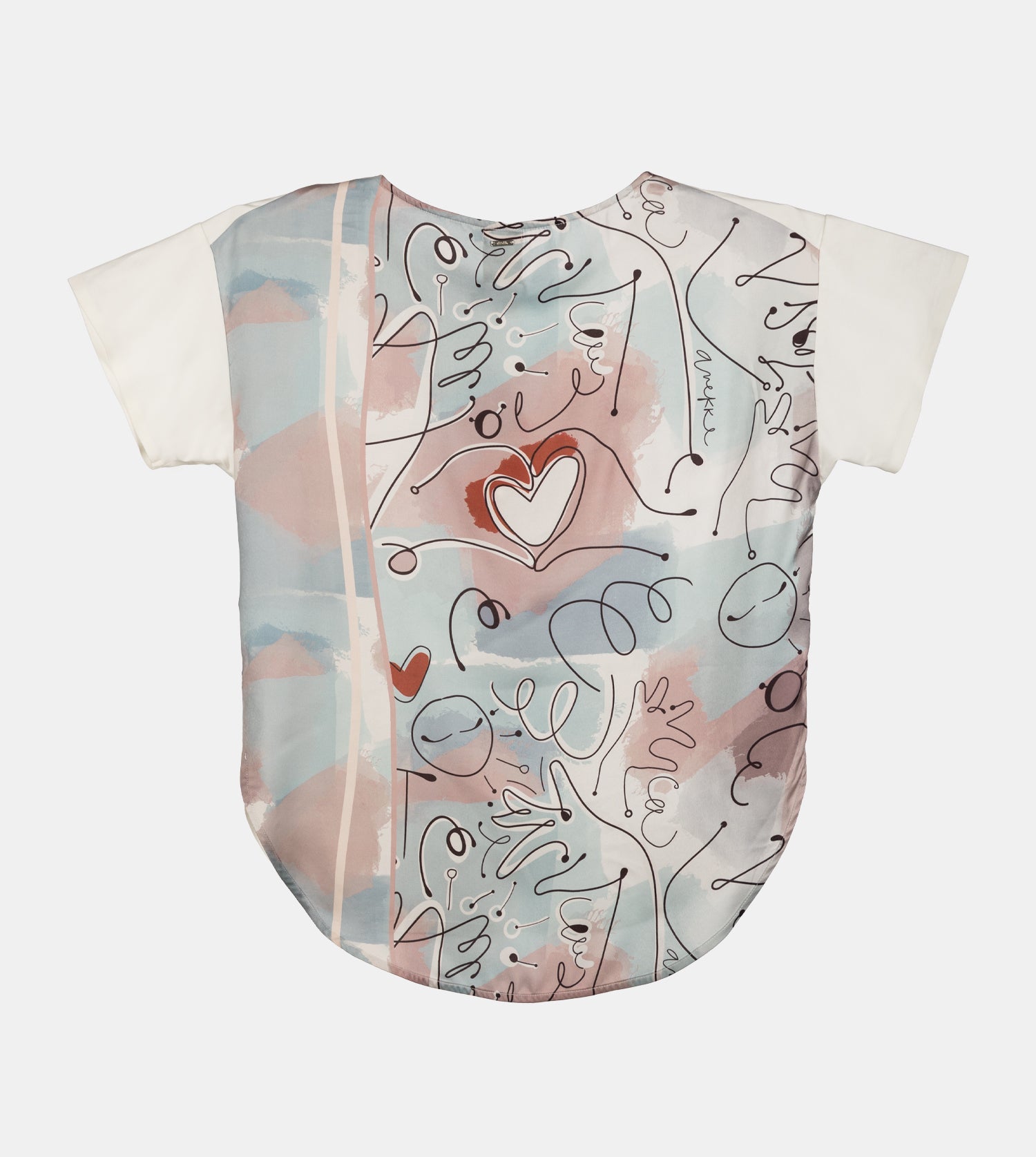 T-shirt stampata a maniche corte Alma
