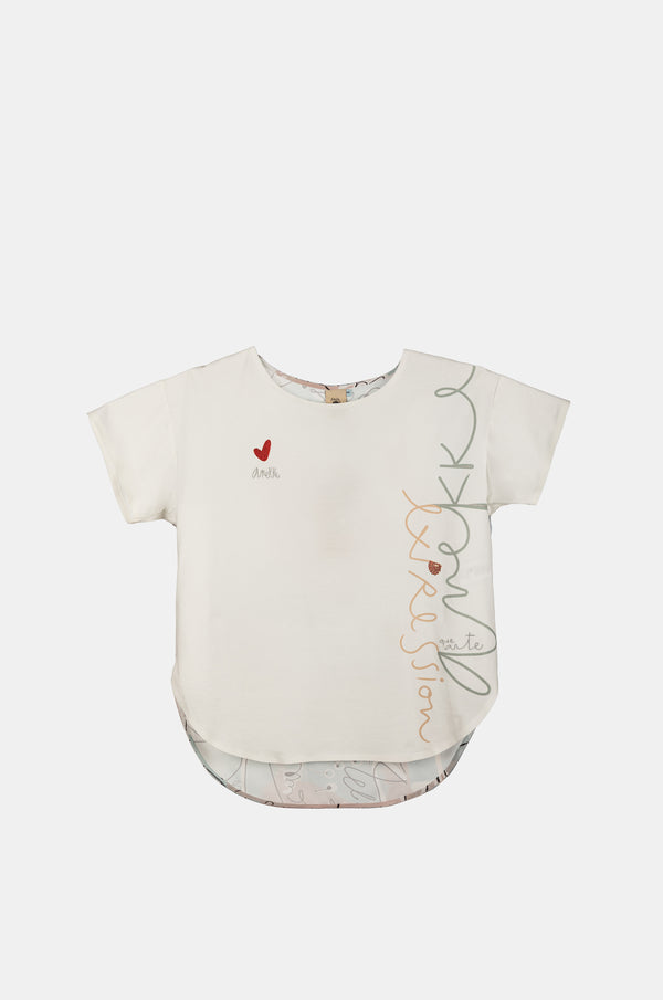 T-shirt stampata a maniche corte Alma