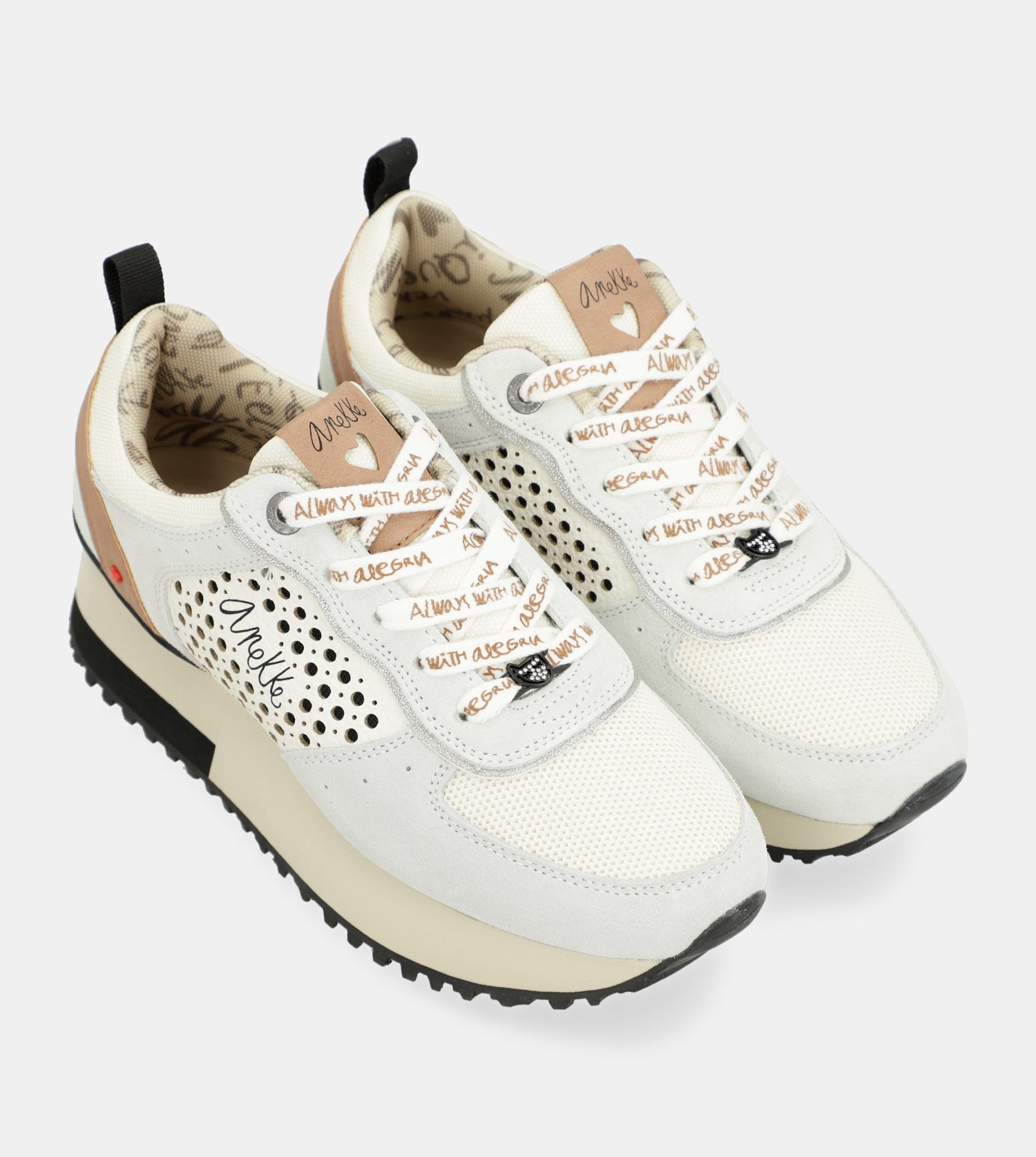 Sneakers piattaforma grigie