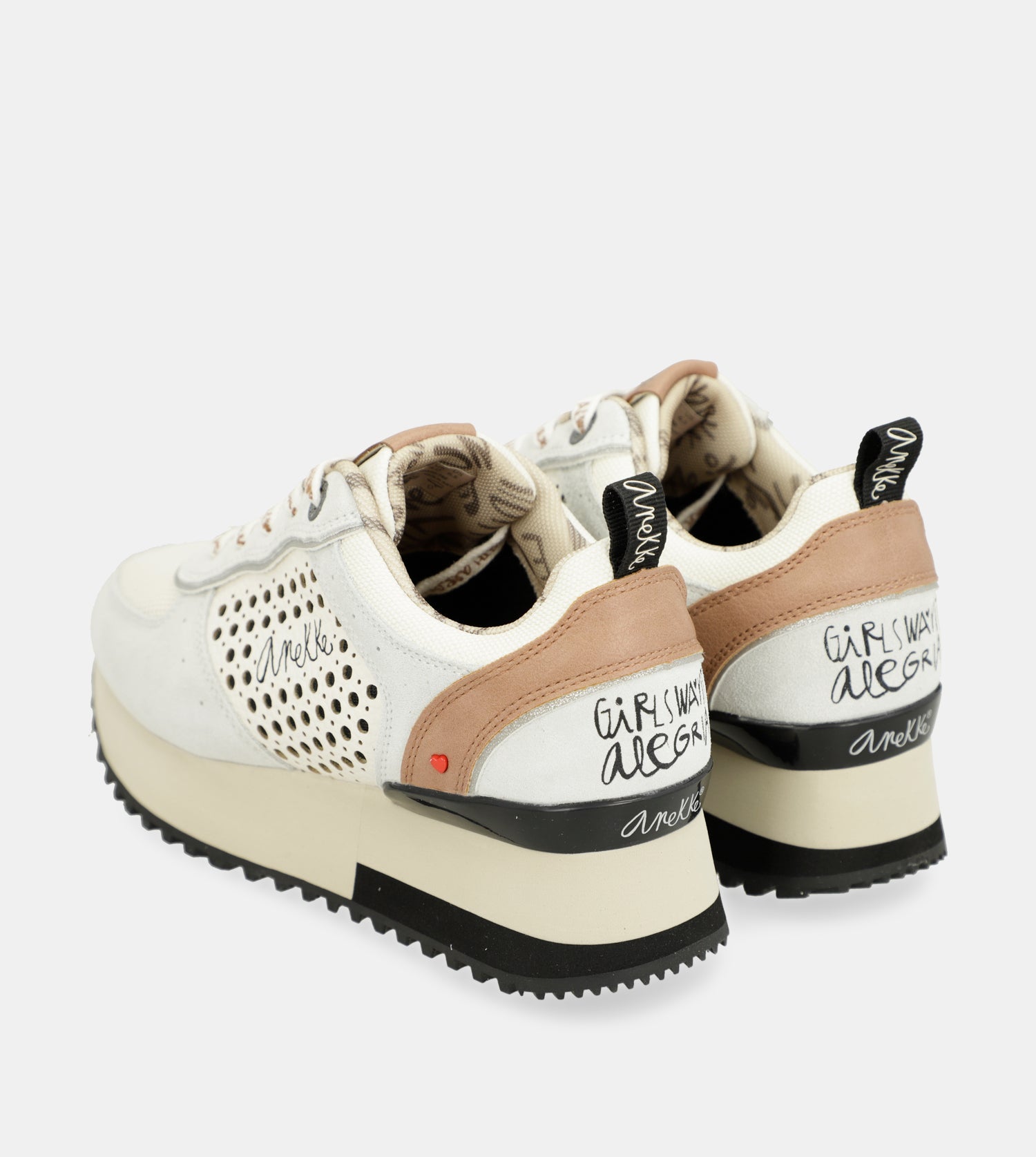 Sneakers piattaforma grigie