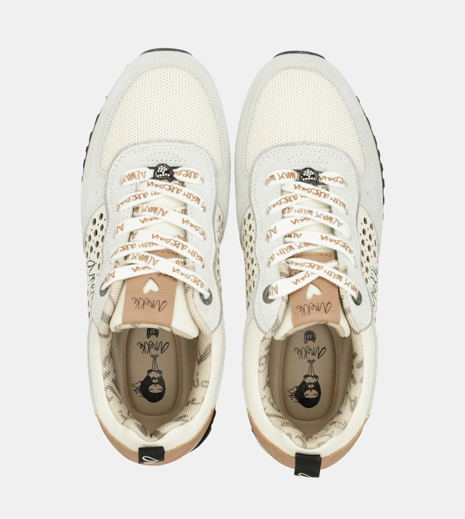 Sneakers piattaforma grigie