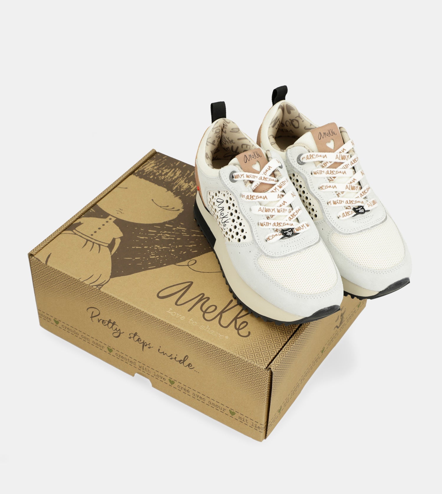 Sneakers piattaforma grigie