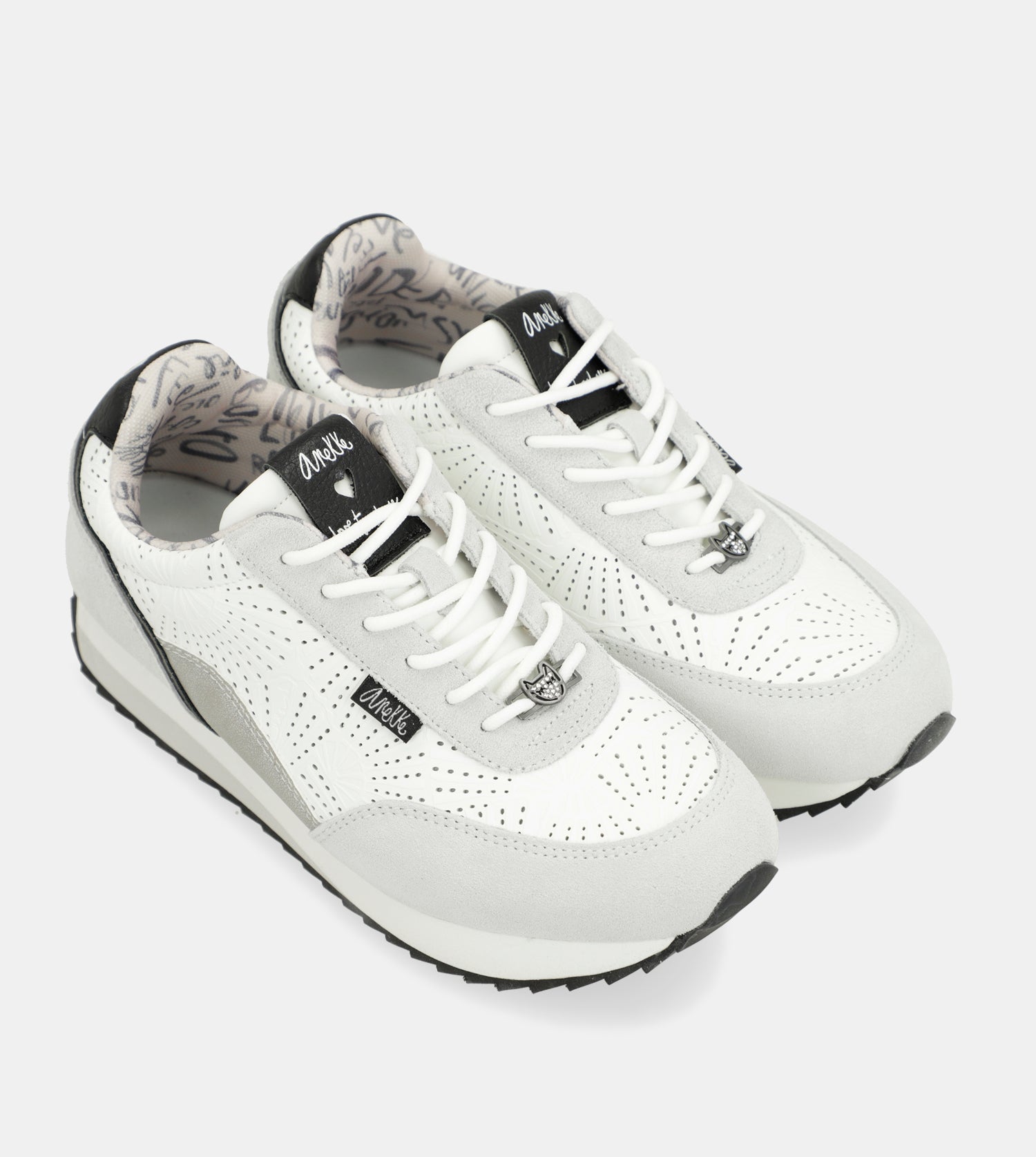 Sneakers a Pois Bianchi