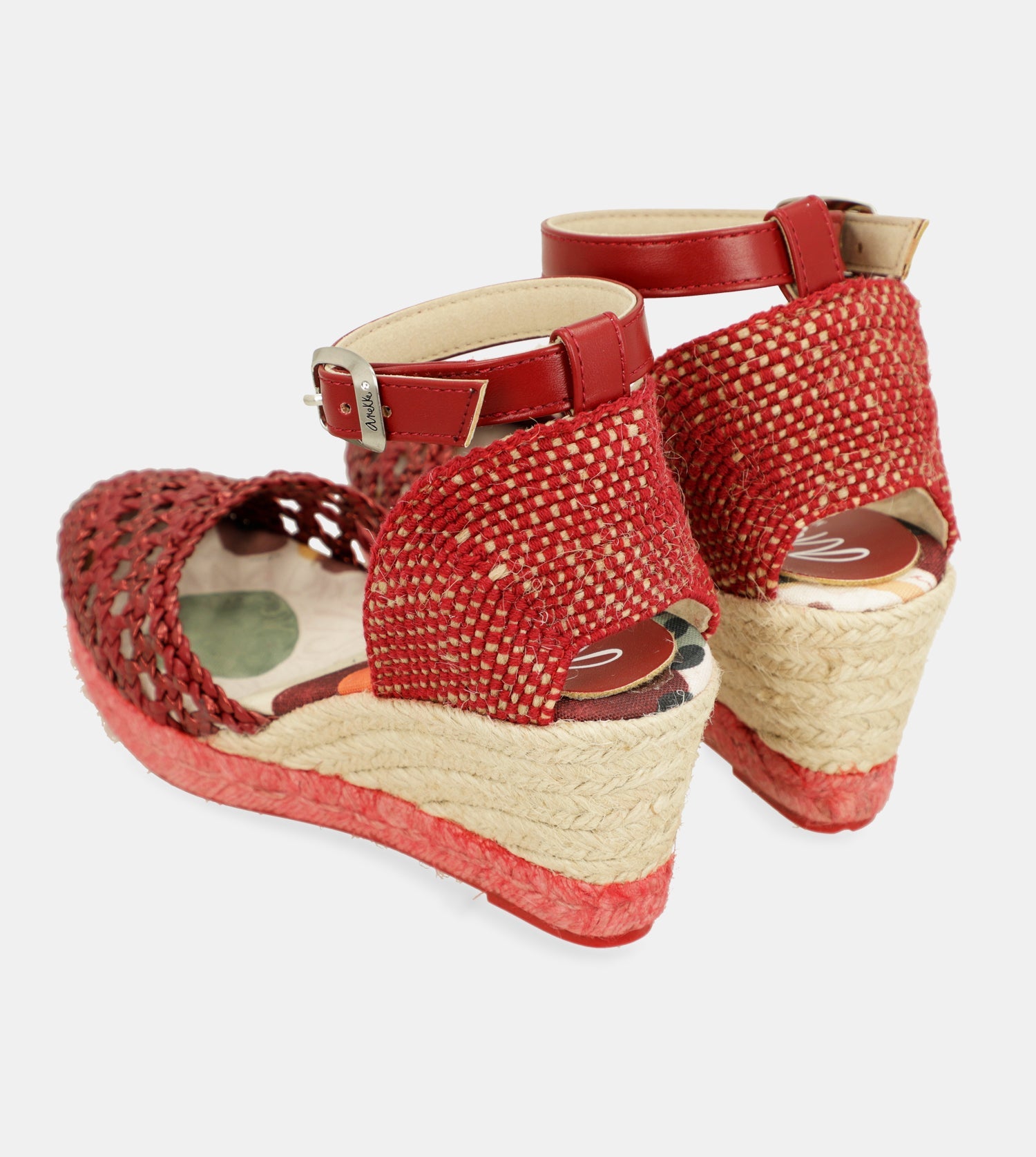 Sandali con zeppa rossi Alma