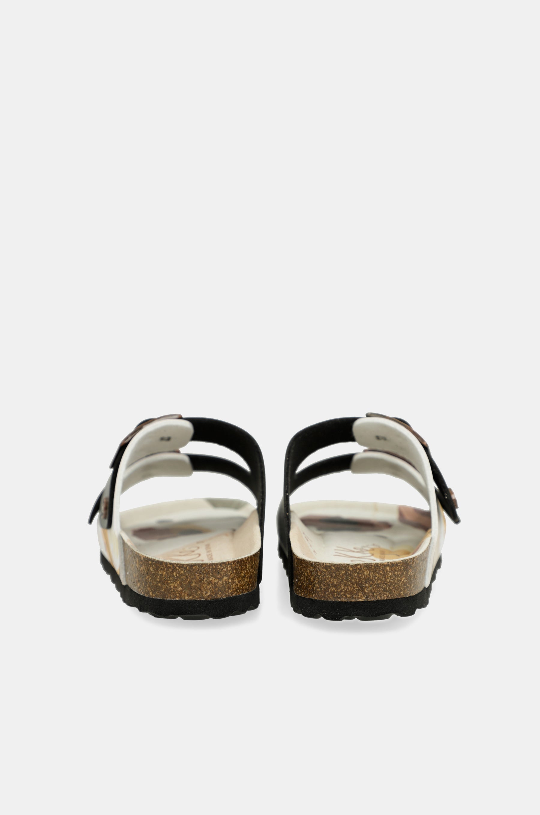 Sandali bio multicolore neri
